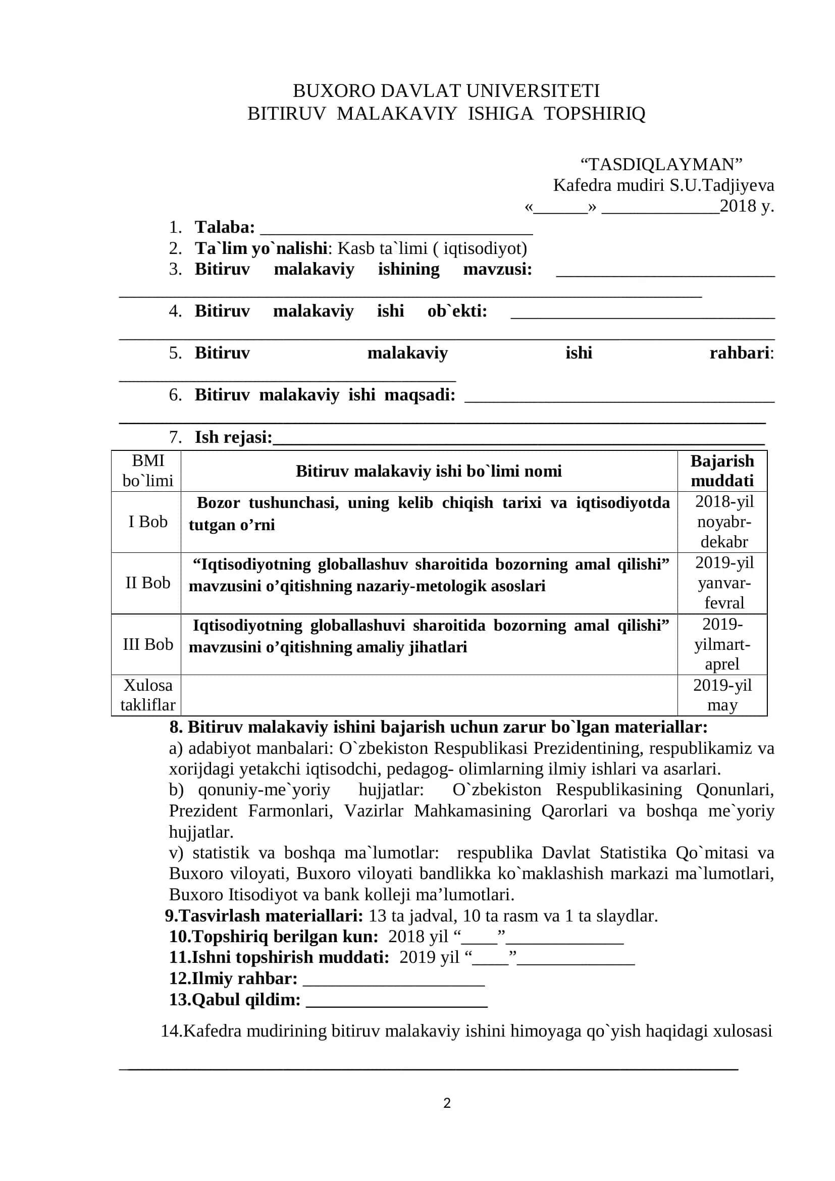 Iqtisodiyotning globallashuvi sharoitida bozorning amal qilishi 2