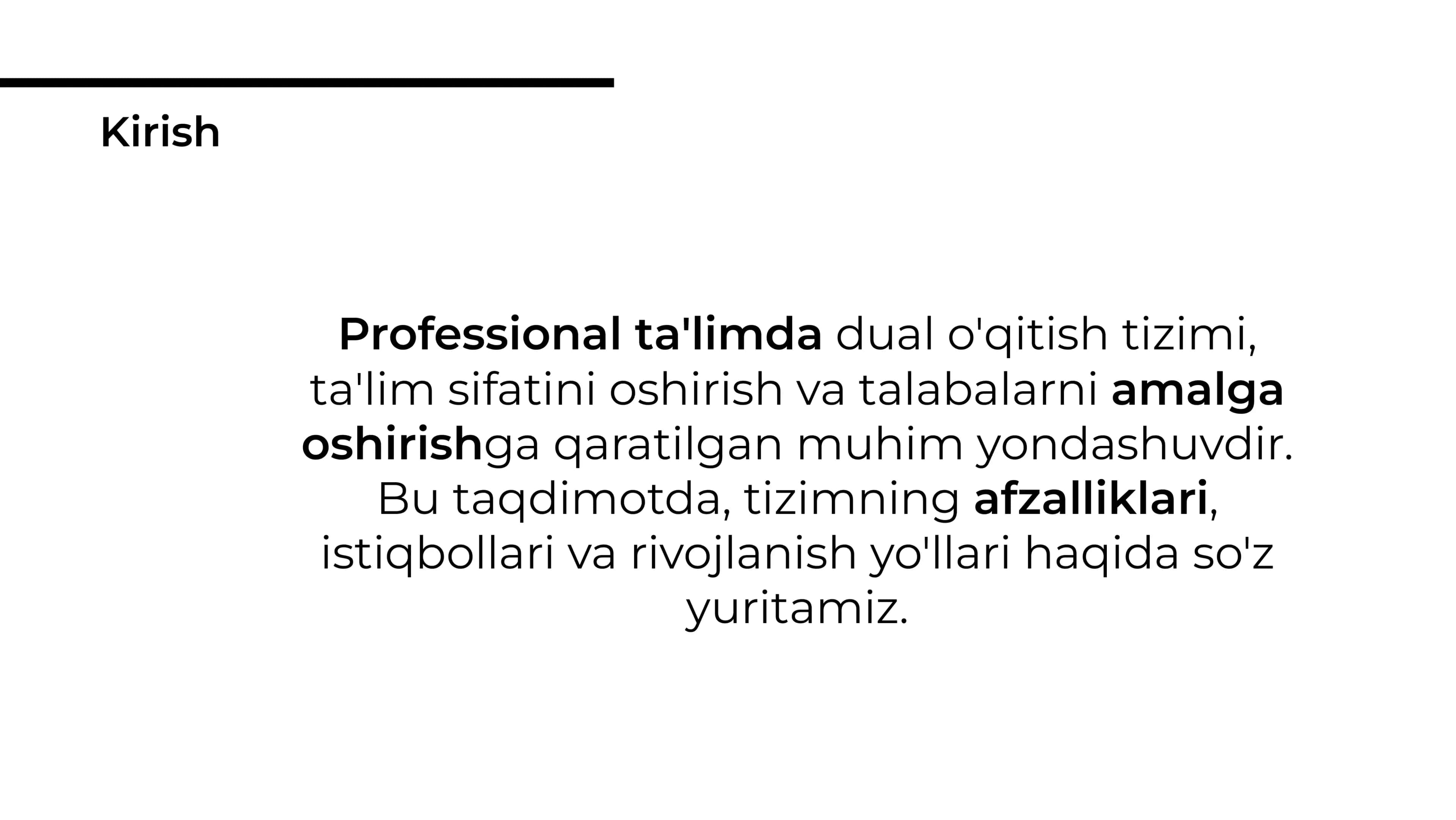 Professional ta'limga dual oʻqitish tizimini tatbiq etish istiqbollari 2