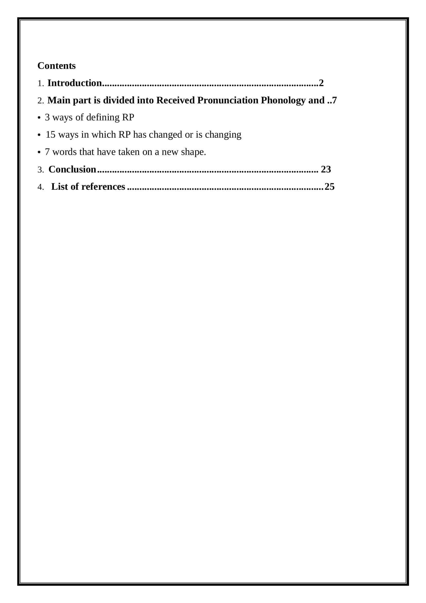 Course paper on Received Pronunciation 2
