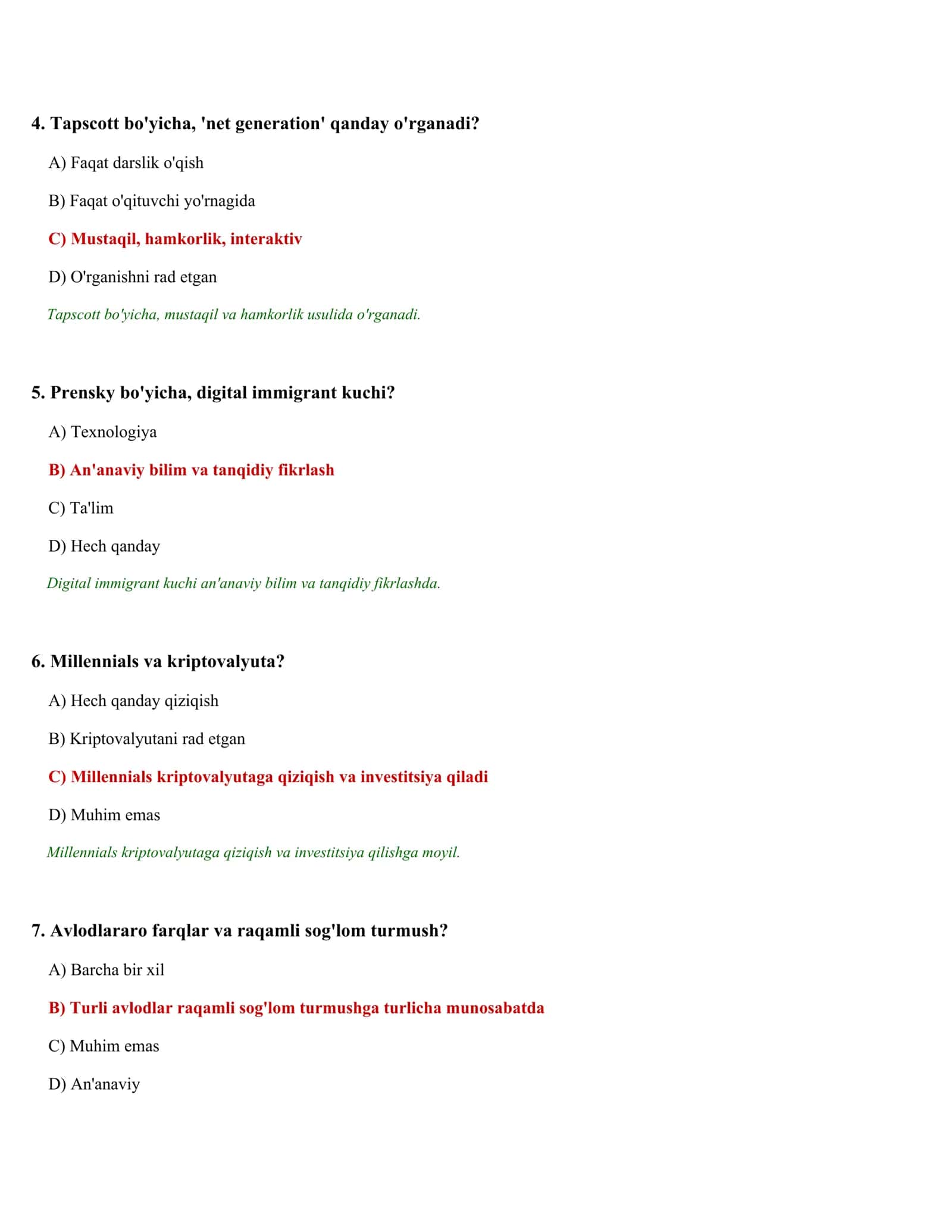 PSIXOLOGIK TESTLAR TO'PLAMI (494 test) 2