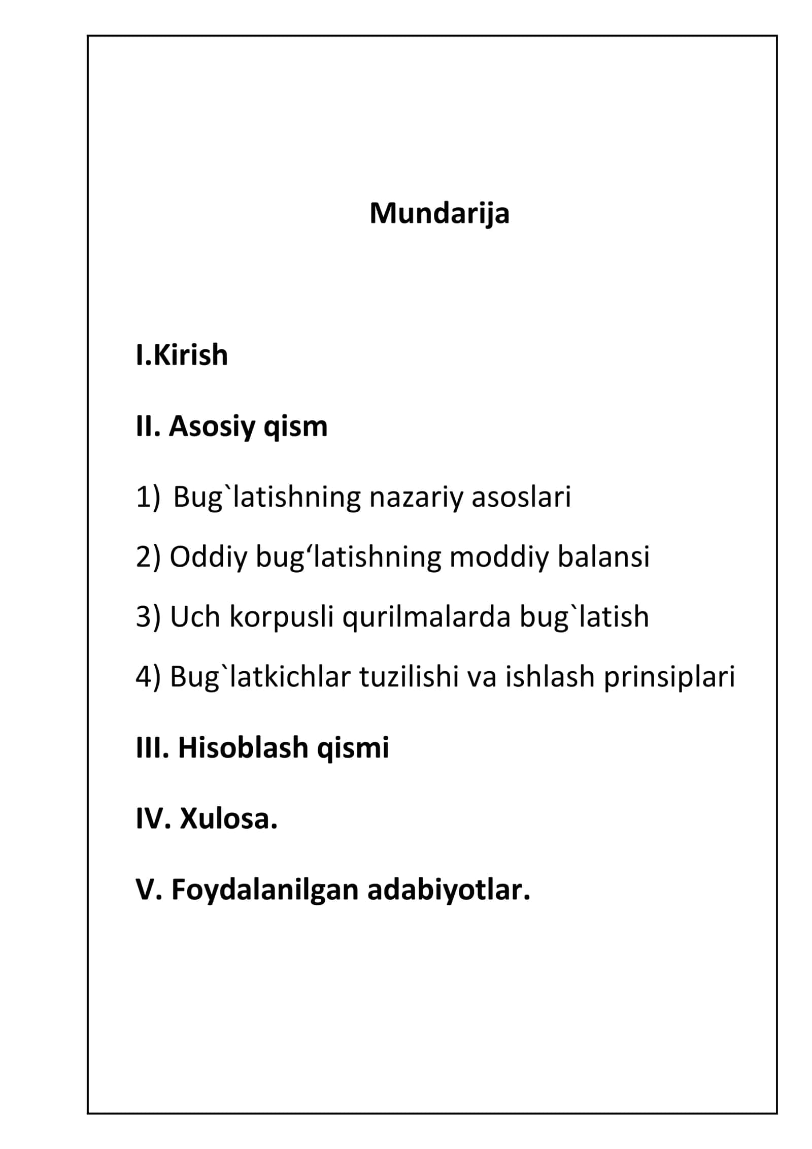 NaOH ni konsentrlash uchun uch korpusli bug'latish qurilmasi (tip2, isp.1), hisoblash va loyihalash. 2