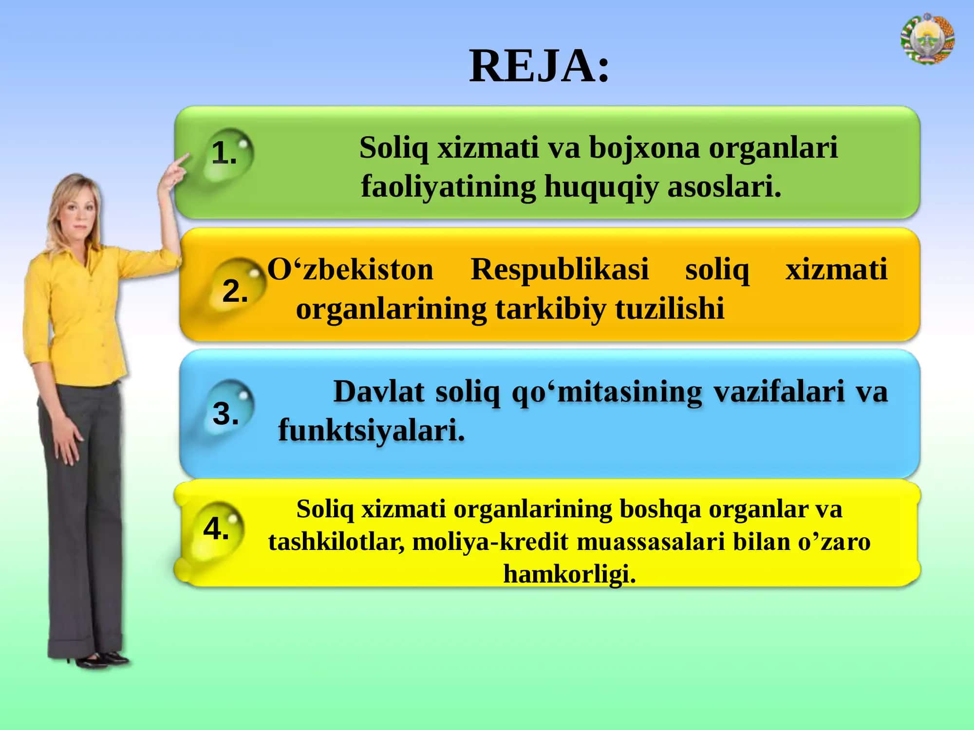 Soliqlar va soliqqa tortish (II qism) Soliq nazariyasi 2