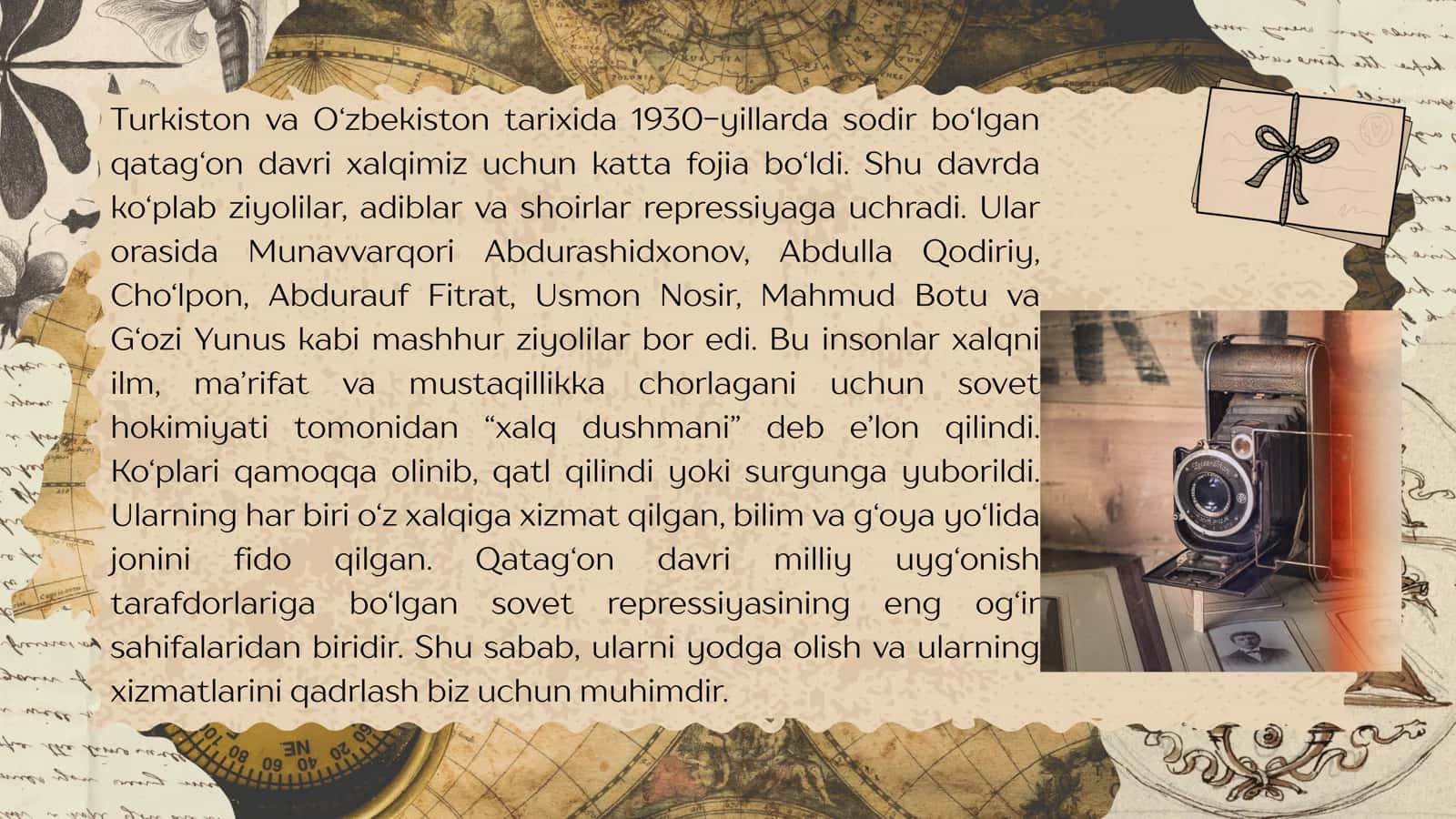 Madaniy qatagʻon qurbonlari 2