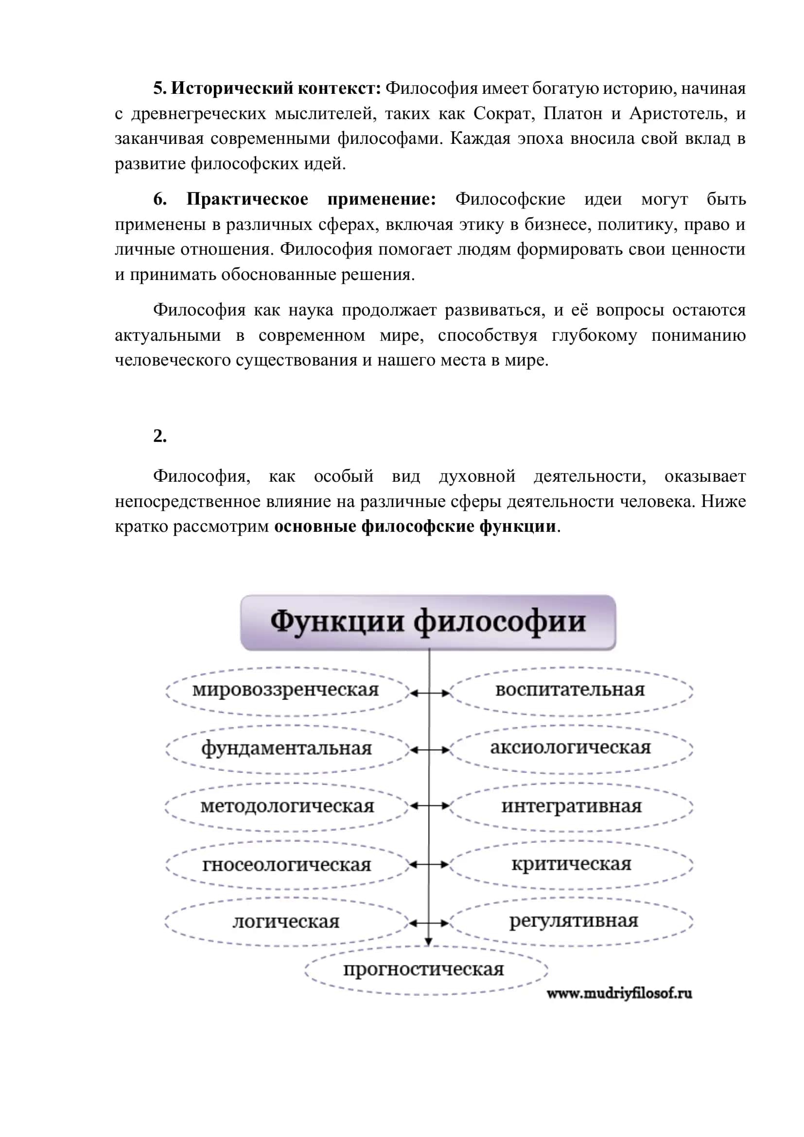 Роль философии в жизни общества 2