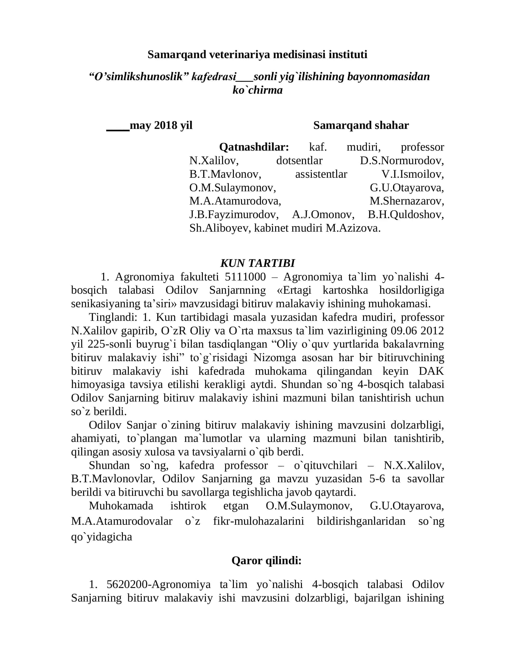 Ertagi kartoshka hosildorligiga senikasiyaning ta’siri 2