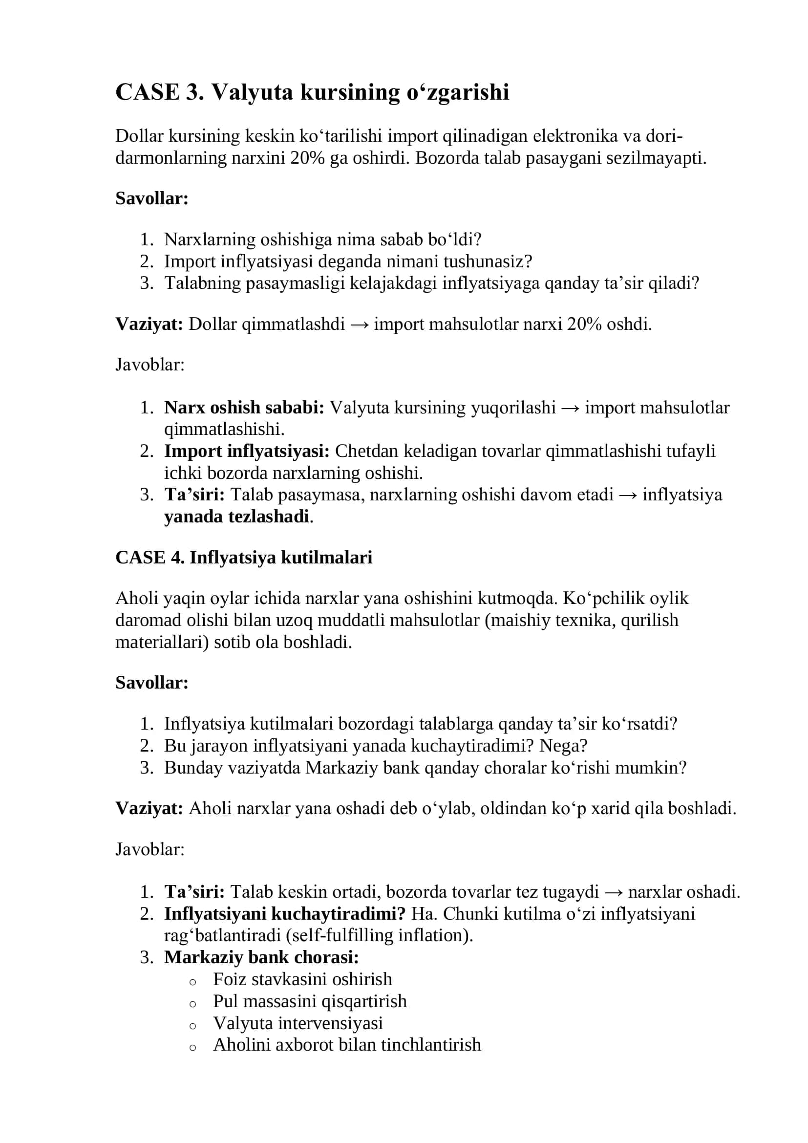 Xarajatlar oshishi natijasidagi inflyatsiya 2