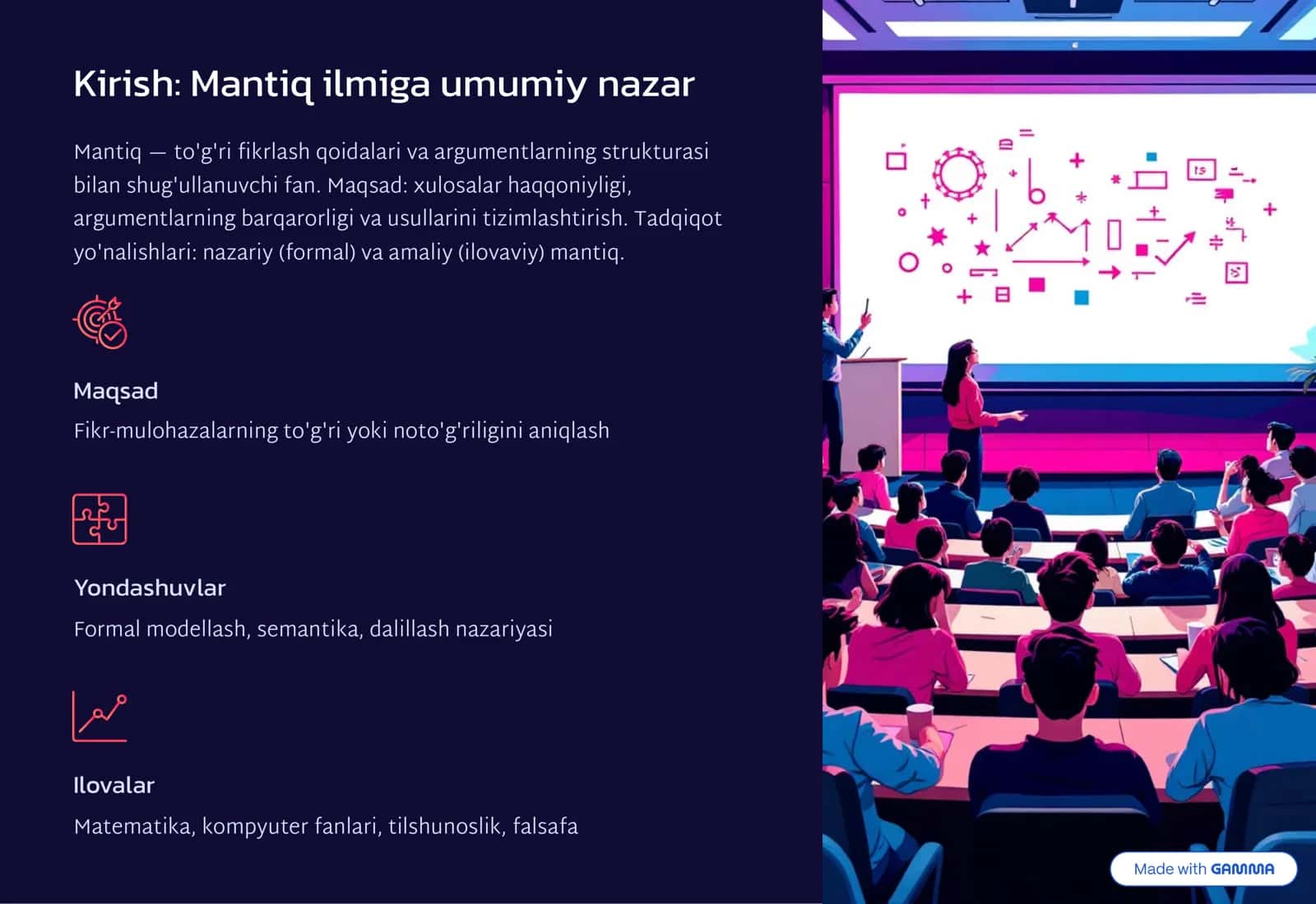 Mantiq ilmining asosiy masalalari va ularni tadqiq etish yo'llari 2