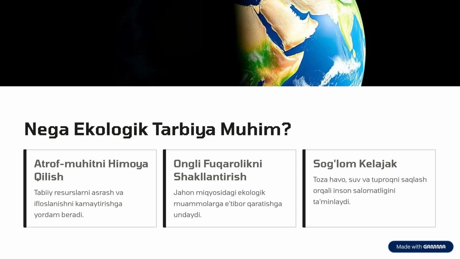 Ekologik Tarbiya: Kelajak Uchun Mas'uliyat 2