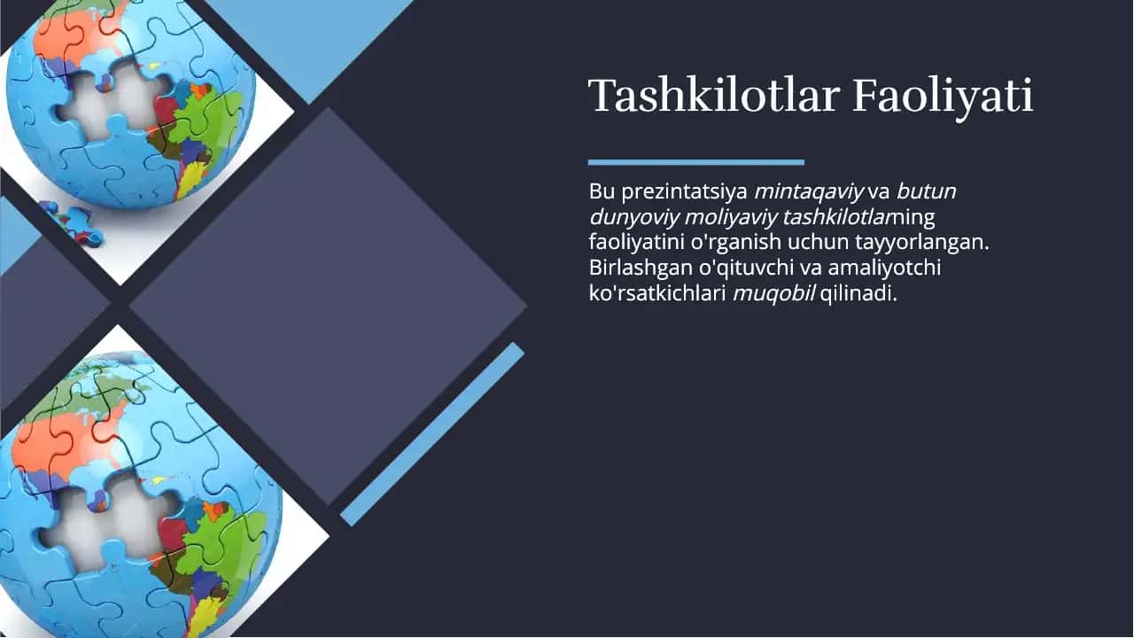 Moliyaviy Tashkilotlar 2