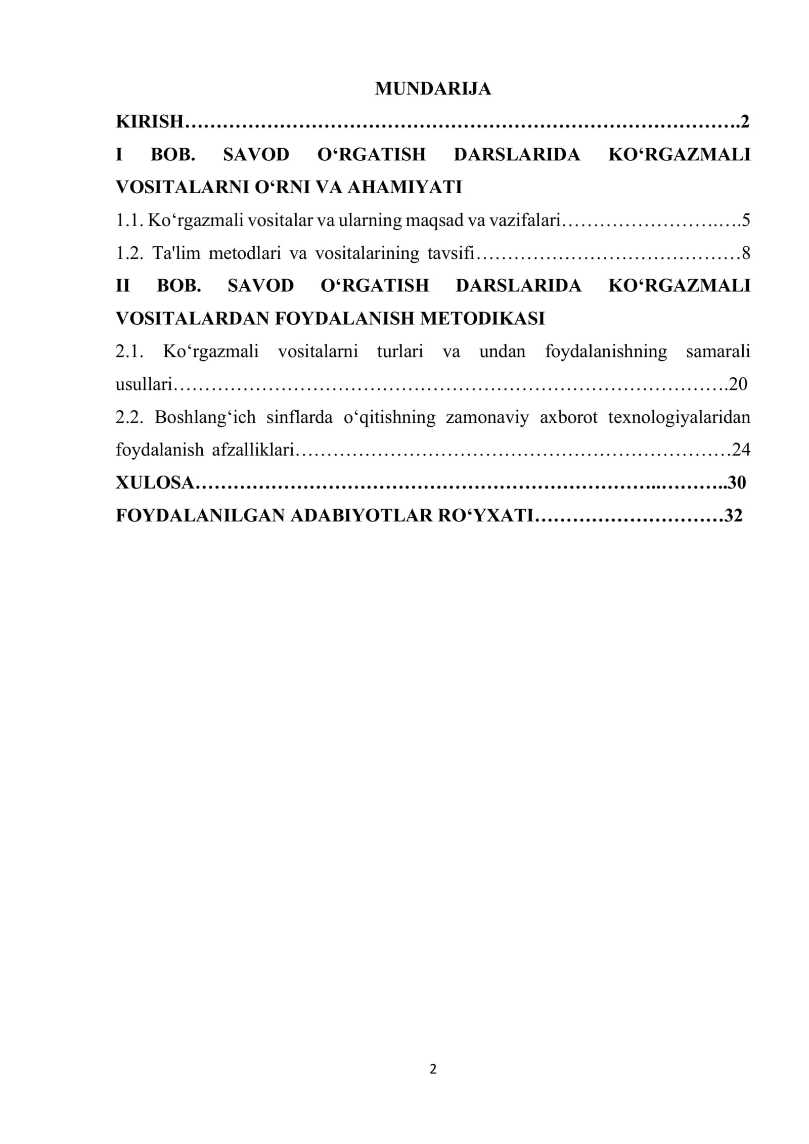 Boshlang‘ich sinfda savod o‘rgatish davrida ko‘rgazmali vositalardan foydalanish 2