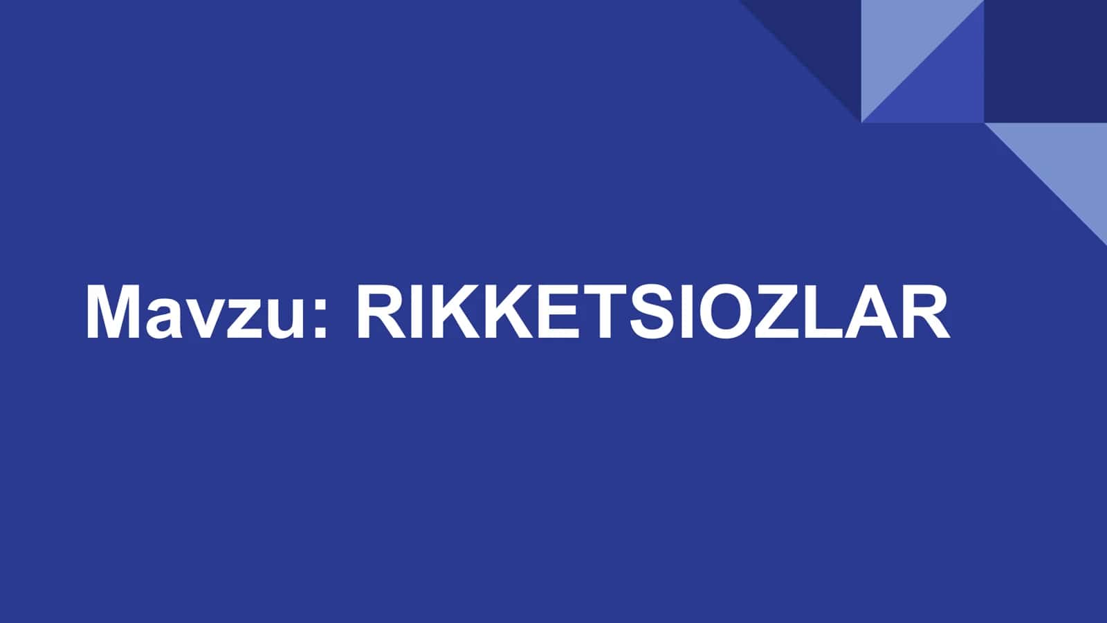 Rikketsiozlar 2