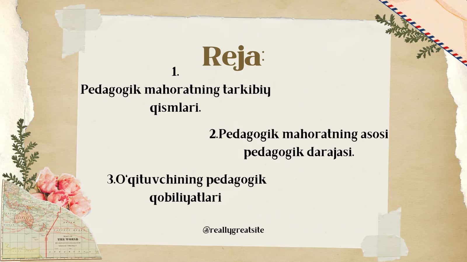 PEDAGOGIK MAHORATNING ASOSIY KOMPONENTLARI. O‘QITUVCHI FAOLIYATIDA PEDAGOGIK QOBILIYAT 2