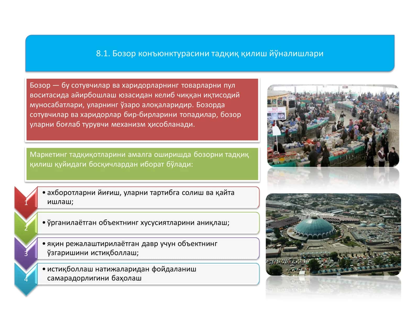 Бозор конъюнктурасини тадқиқ қилиш 2