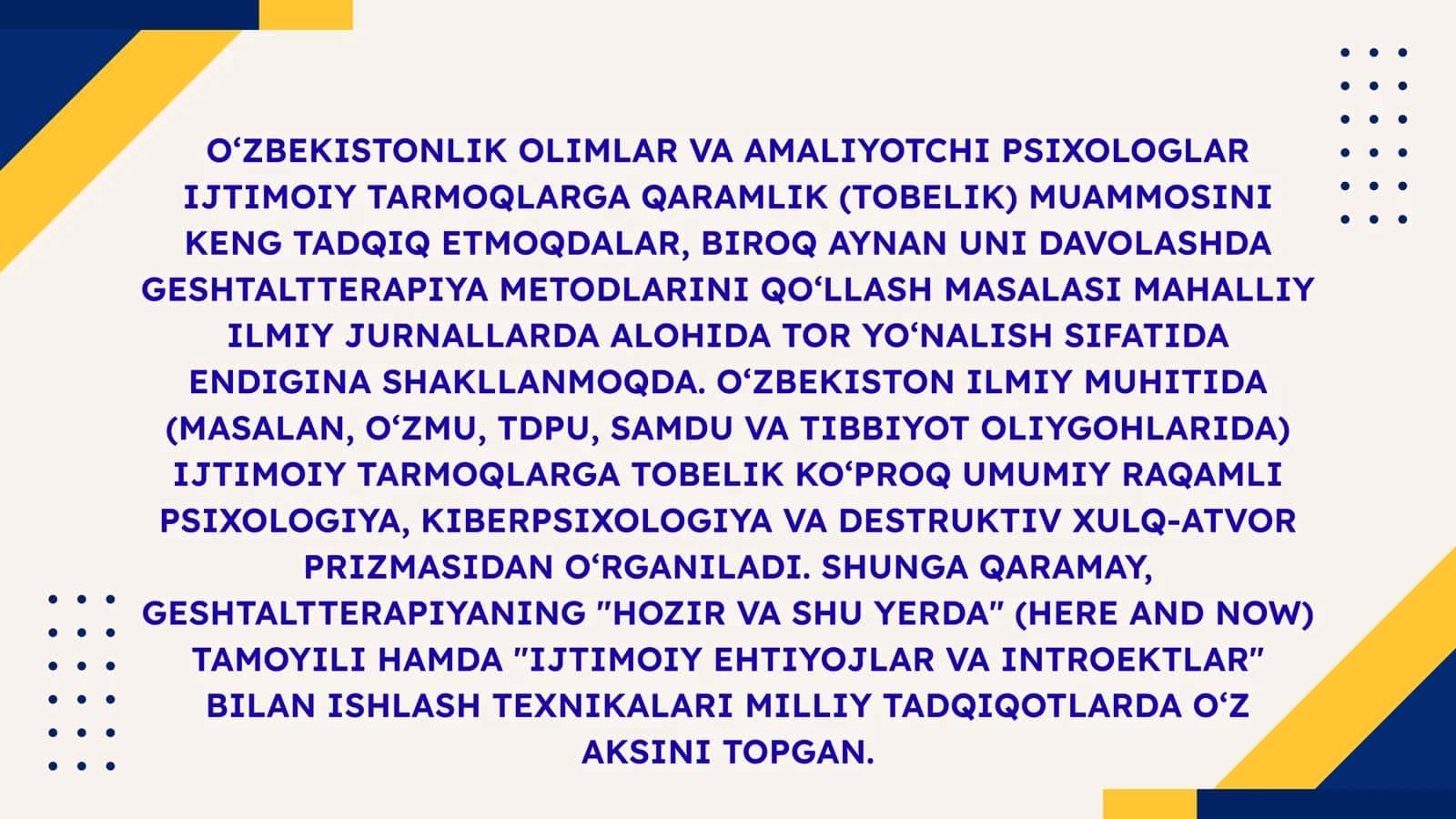 Geshtalterapeya imkoniyatlari 2