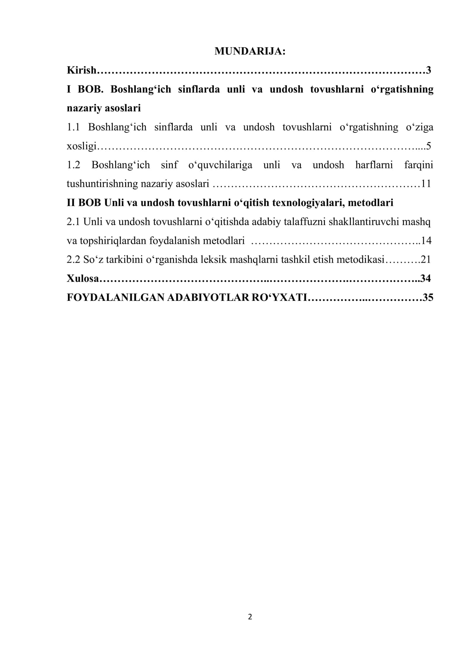 Unli va undosh tovushlarni o‘rgatishda leksik mashqlarni tashkil etish metodlari 2