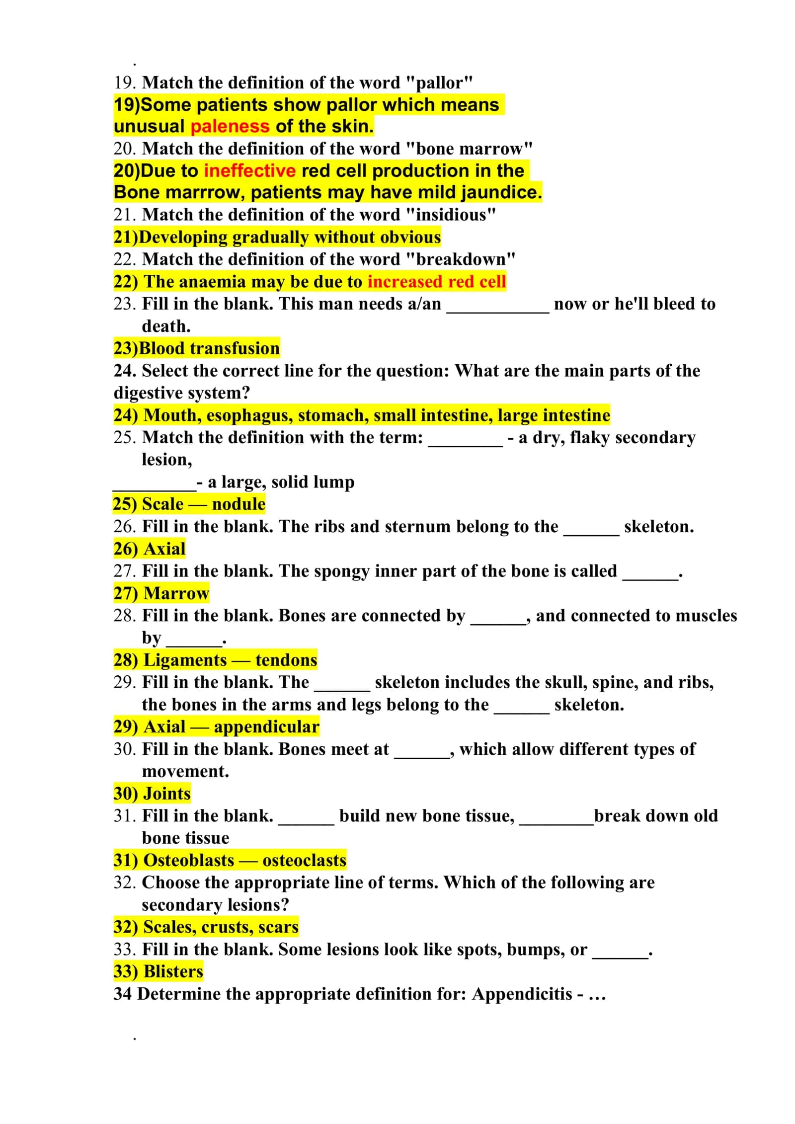 Breathe and Health Definitions 2