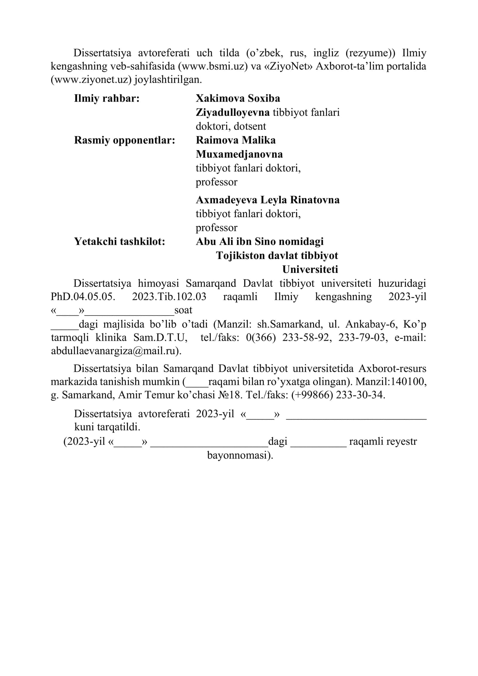 PARKINSON KASALLIGI BILAN OGʻRIGAN BEMORLARDA REABILITATSIYA YORDAMIDA ASORATLAR JADALLASHISHINI KAMAYTIRISH VA BAHOLASH 2