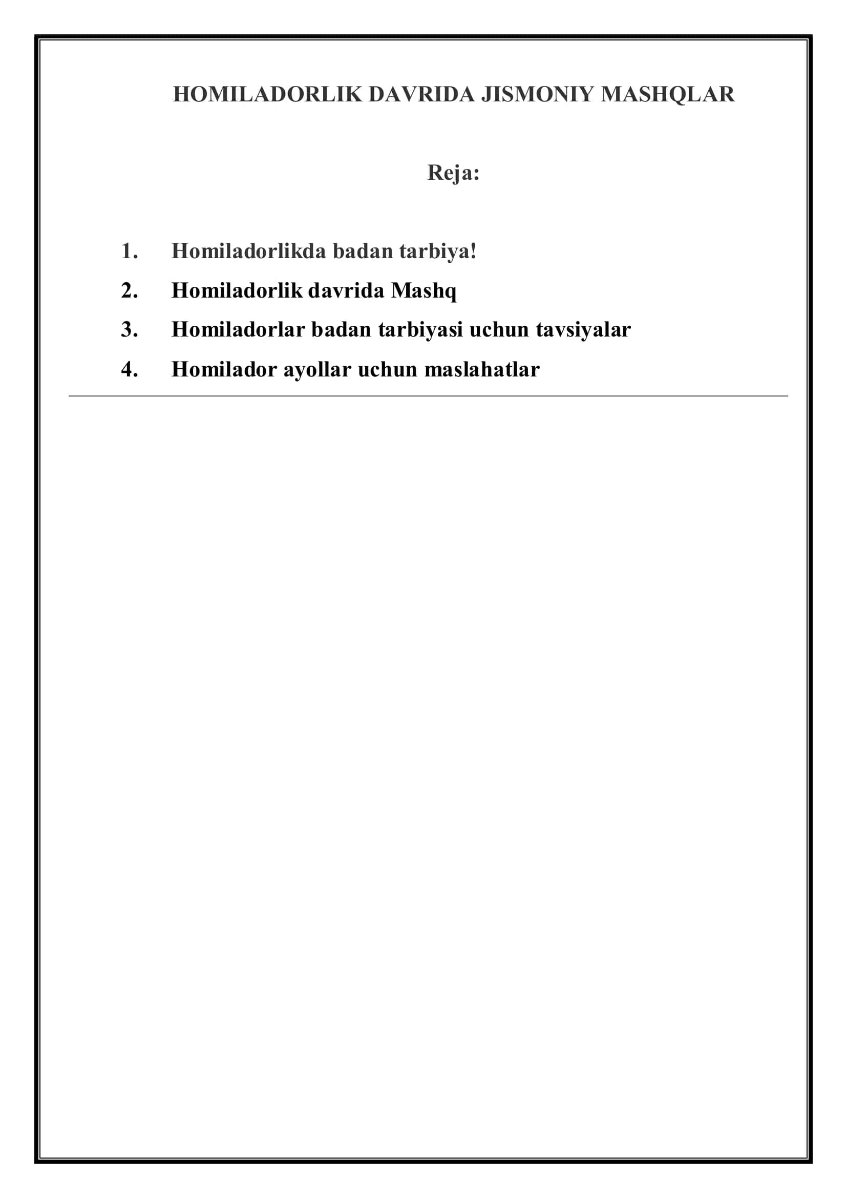 Homiladorlik davrida jismoniy mashqlar 2