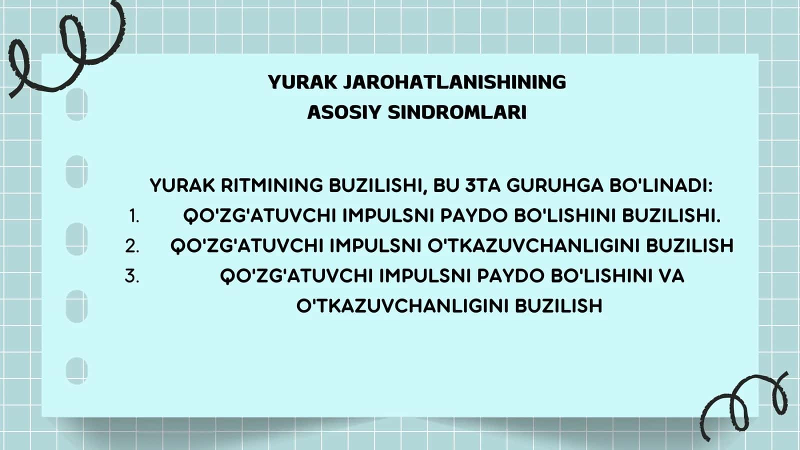 BOLLARDA YURAK QON TOMIR TIZIMINI KASALLIKLARI SEMIOTIKASI VA SINDROMLARI 2
