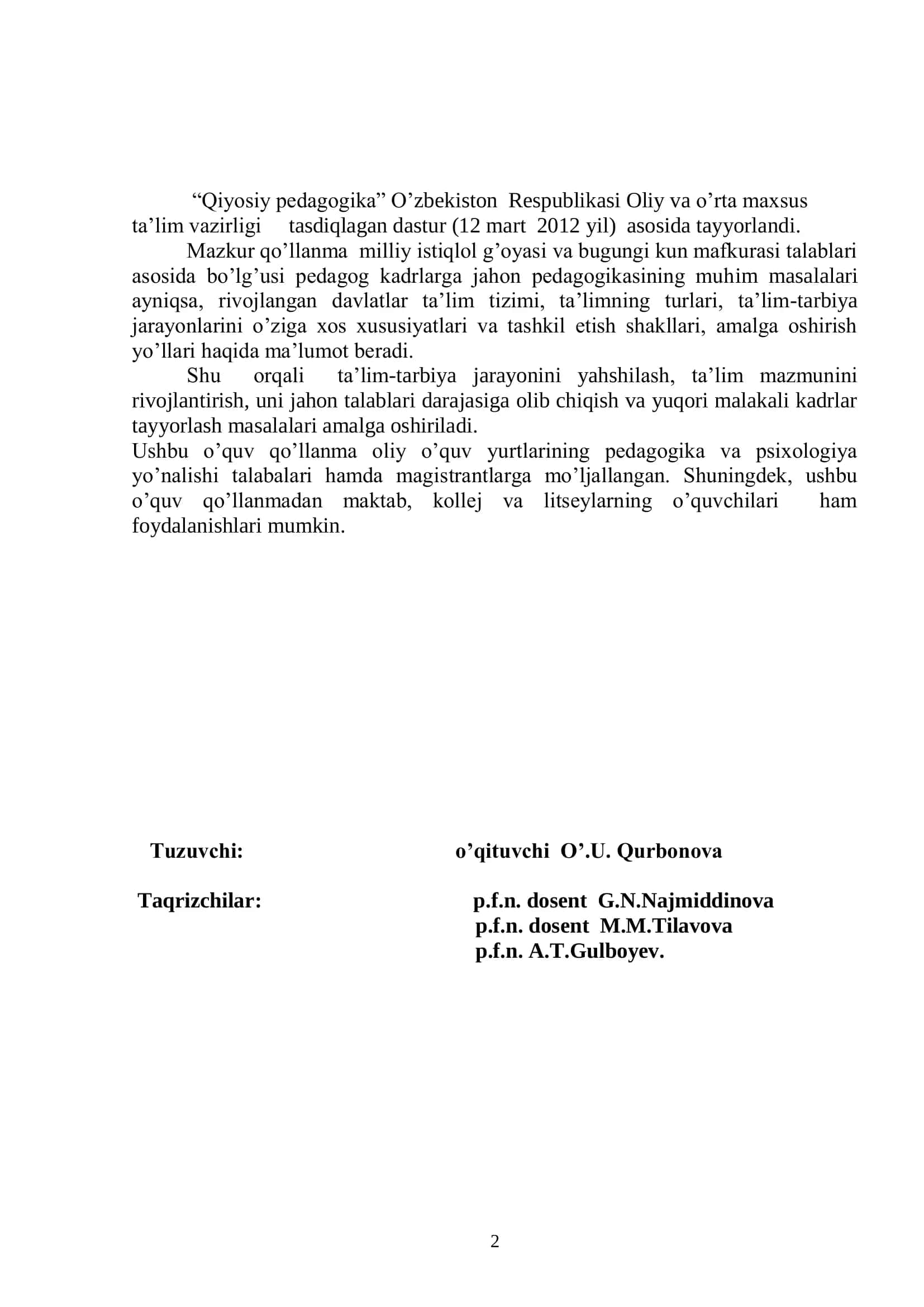 QIYOSIY PEDAGOGIKA FANINING TARAQQIYOT BOSQICHLARI 2
