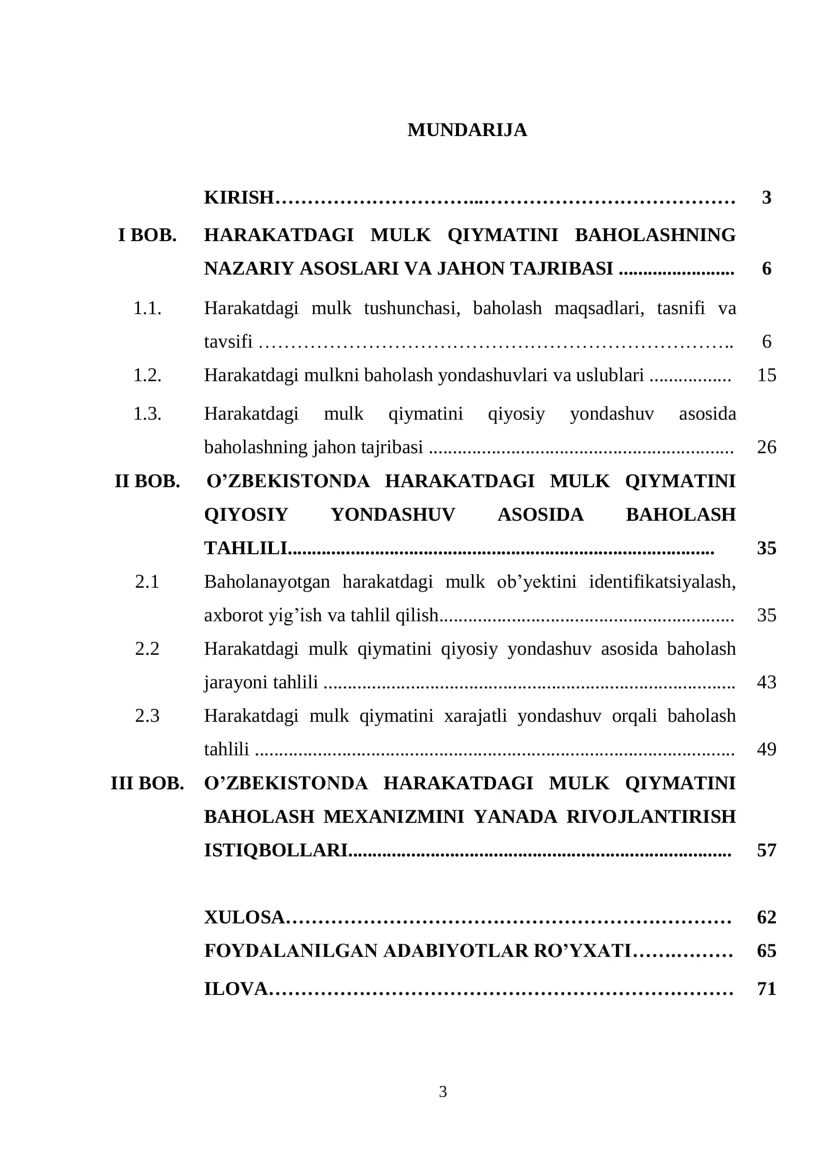 HARAKATDAGI MULK QIYMATINI BAHOLASHNING NAZARIY ASOSLARI VA JAHON TAJRIBASI 2