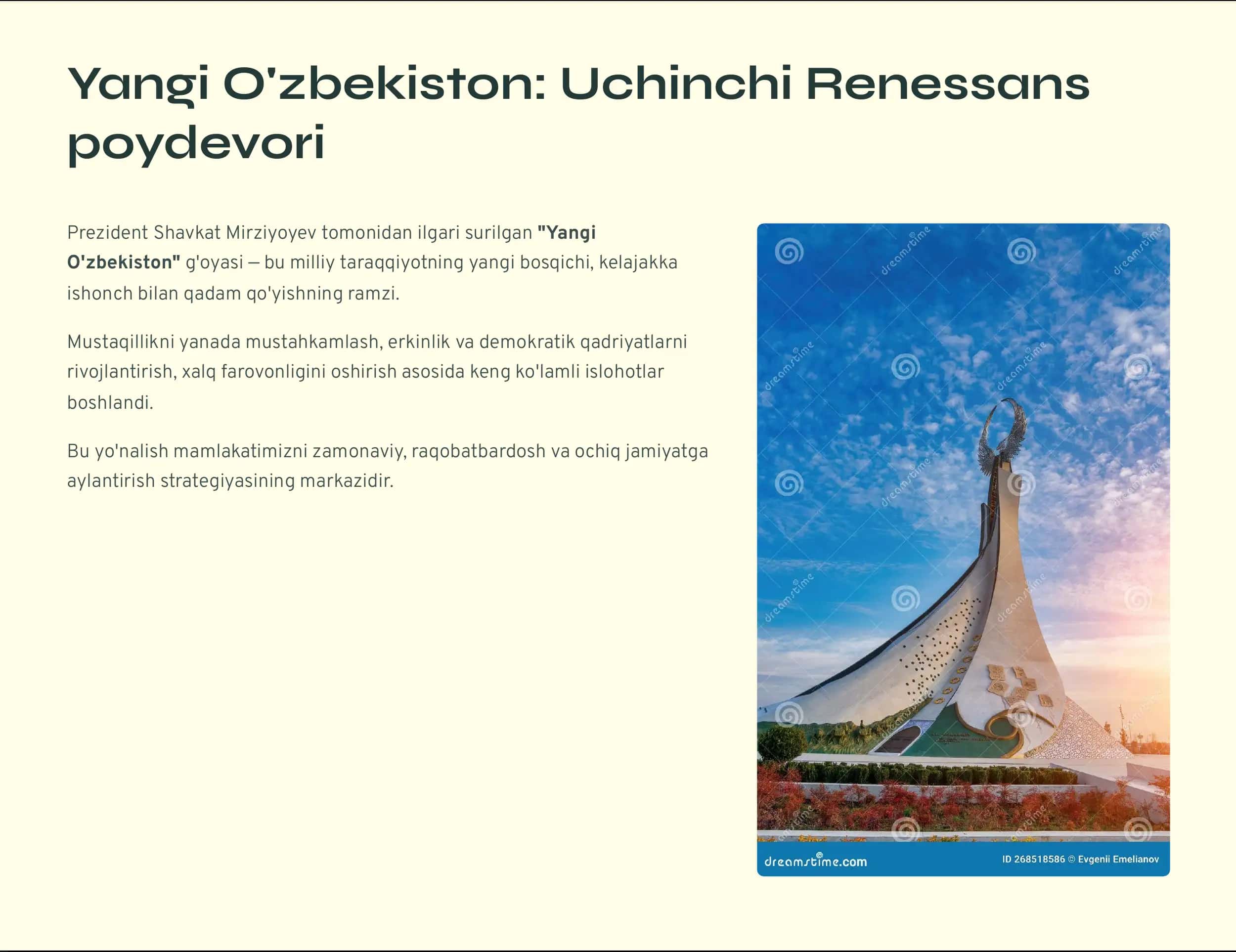 Uchinchi Renessans davri: milliy taraqqiyot va zamonaviy jamiyat qurilishining yangi sahifasi 2