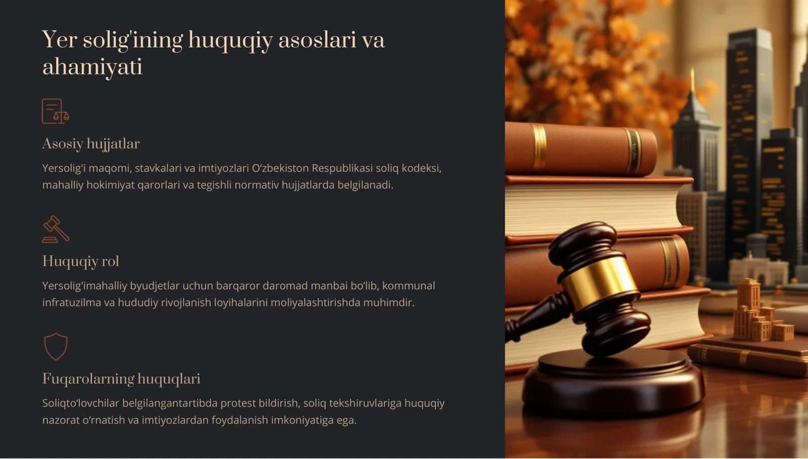 Yer solig'i: Umumiy tahlil, jismoniy shaxslardan olinadigan yer solig’i 2