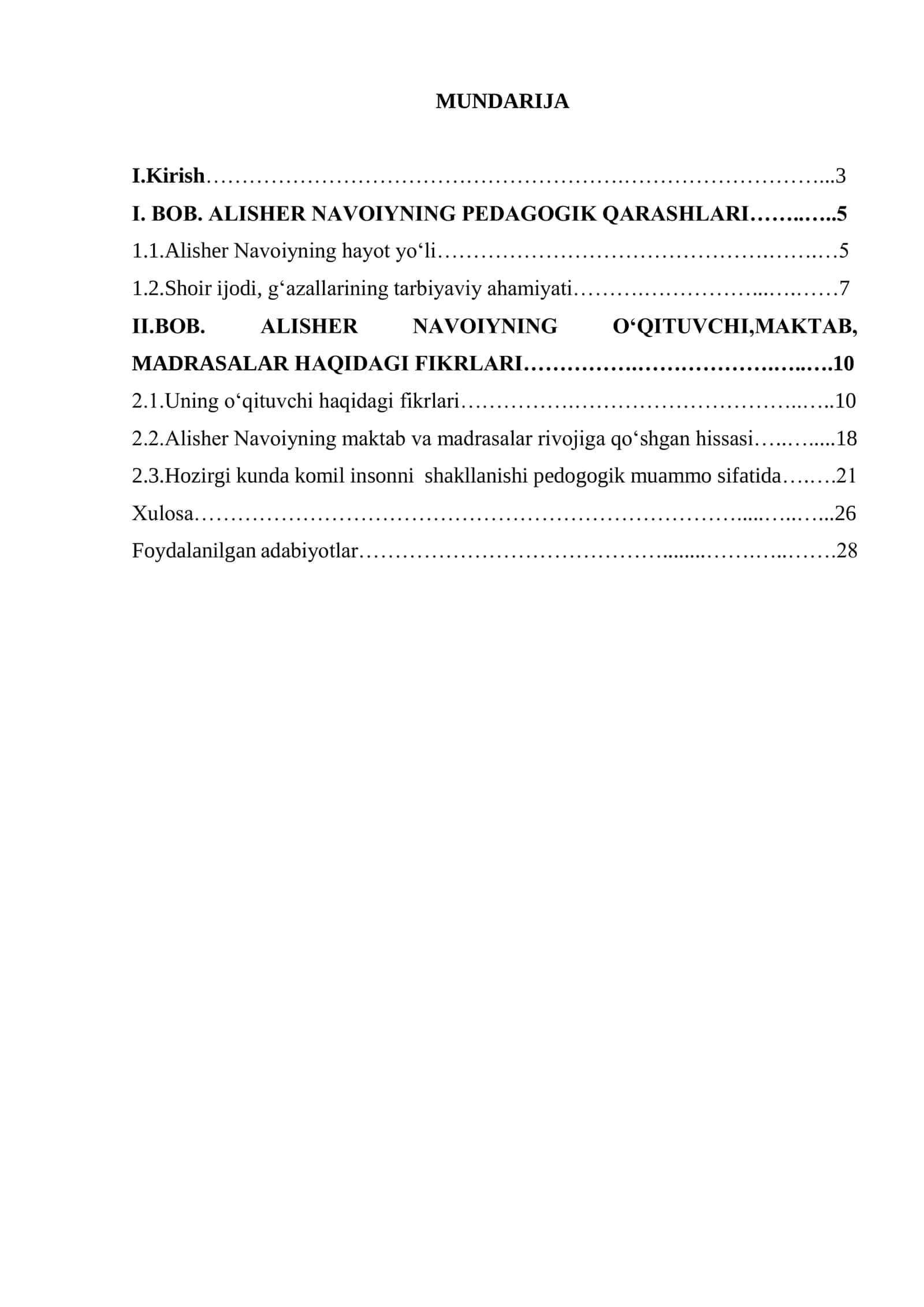 ALISHER NAVOIY MAKTAB, MADRASALARGA VA O‘QITUVCHI USTOZ HAQIDA HAMDA KOMIL INSONNI SHAKLLARIGA OID QARASHLARINING SHAKLLANISHI 2