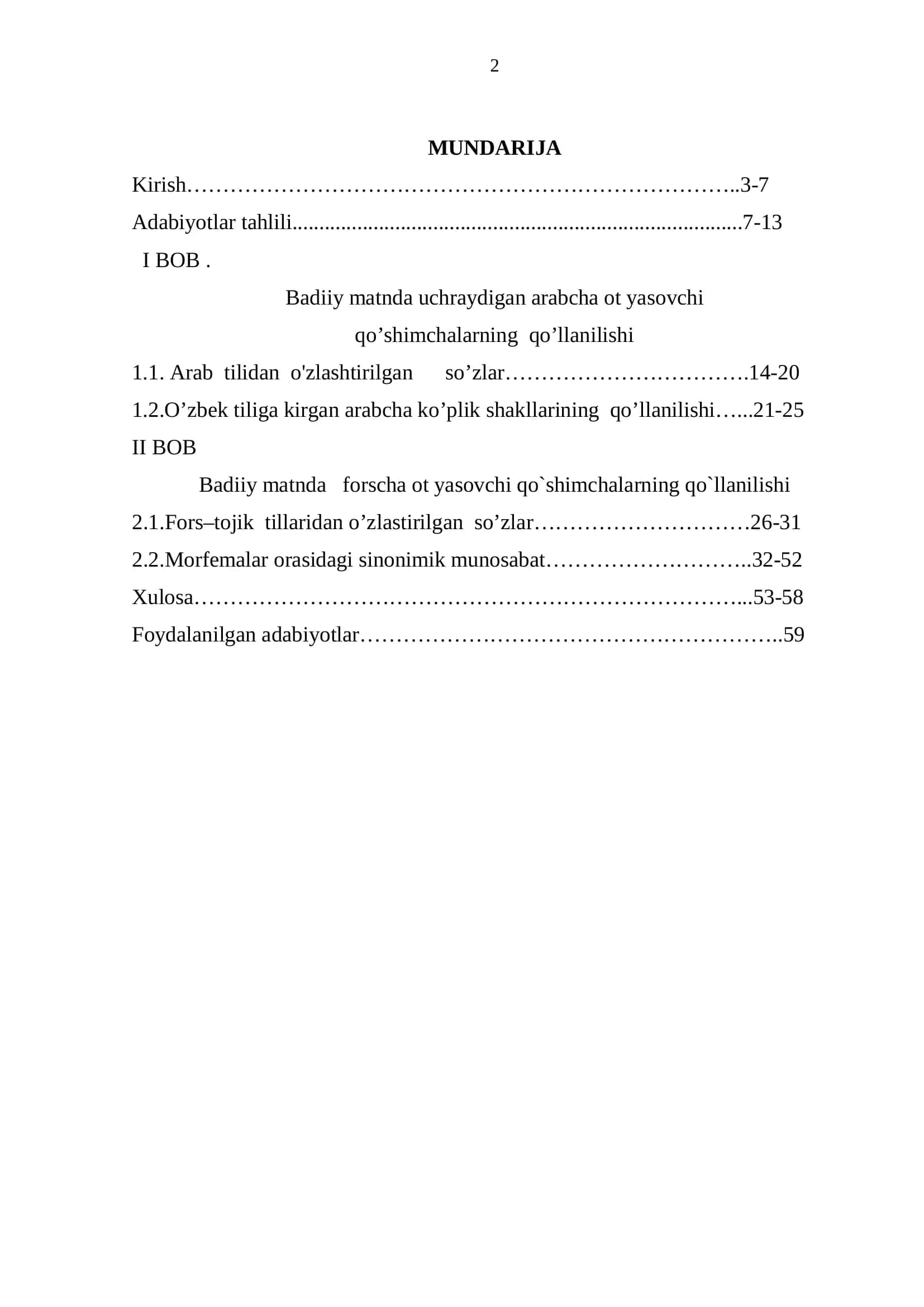 Forscha – arabcha ot yasovchi qo’shimchalarning badiiy matnda qo’llanilishi 2