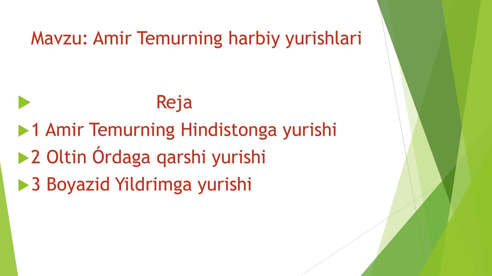 Amir Temurning harbiy yurishlari 2