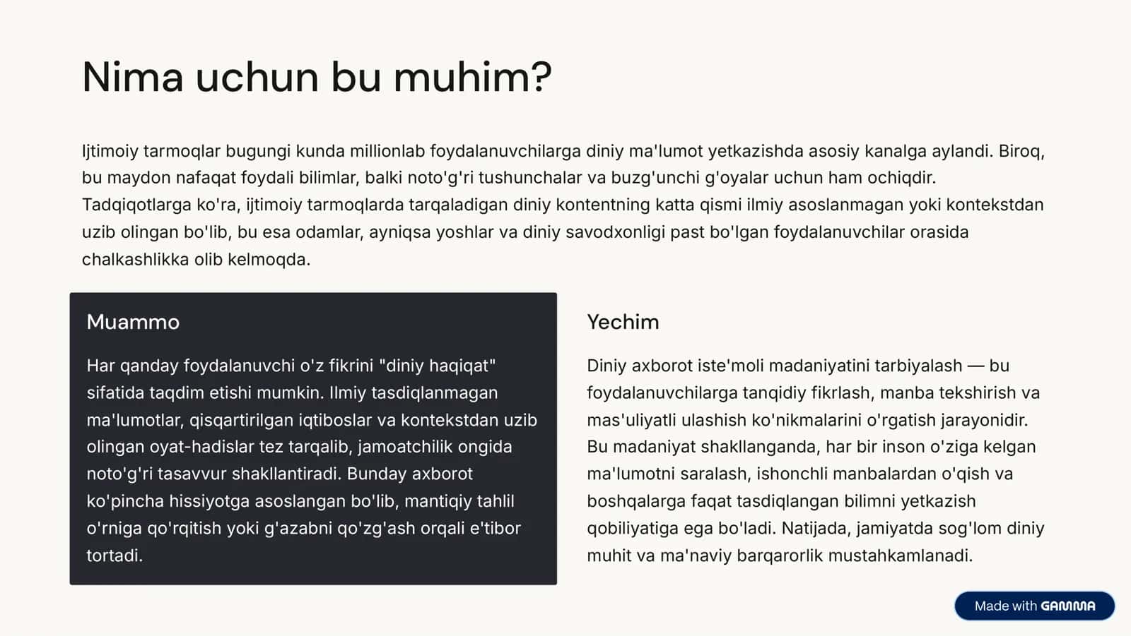 Ijtimoiy tarmoqda diniy axborot isteʼmoli madaniyatini tarbiyalash 2