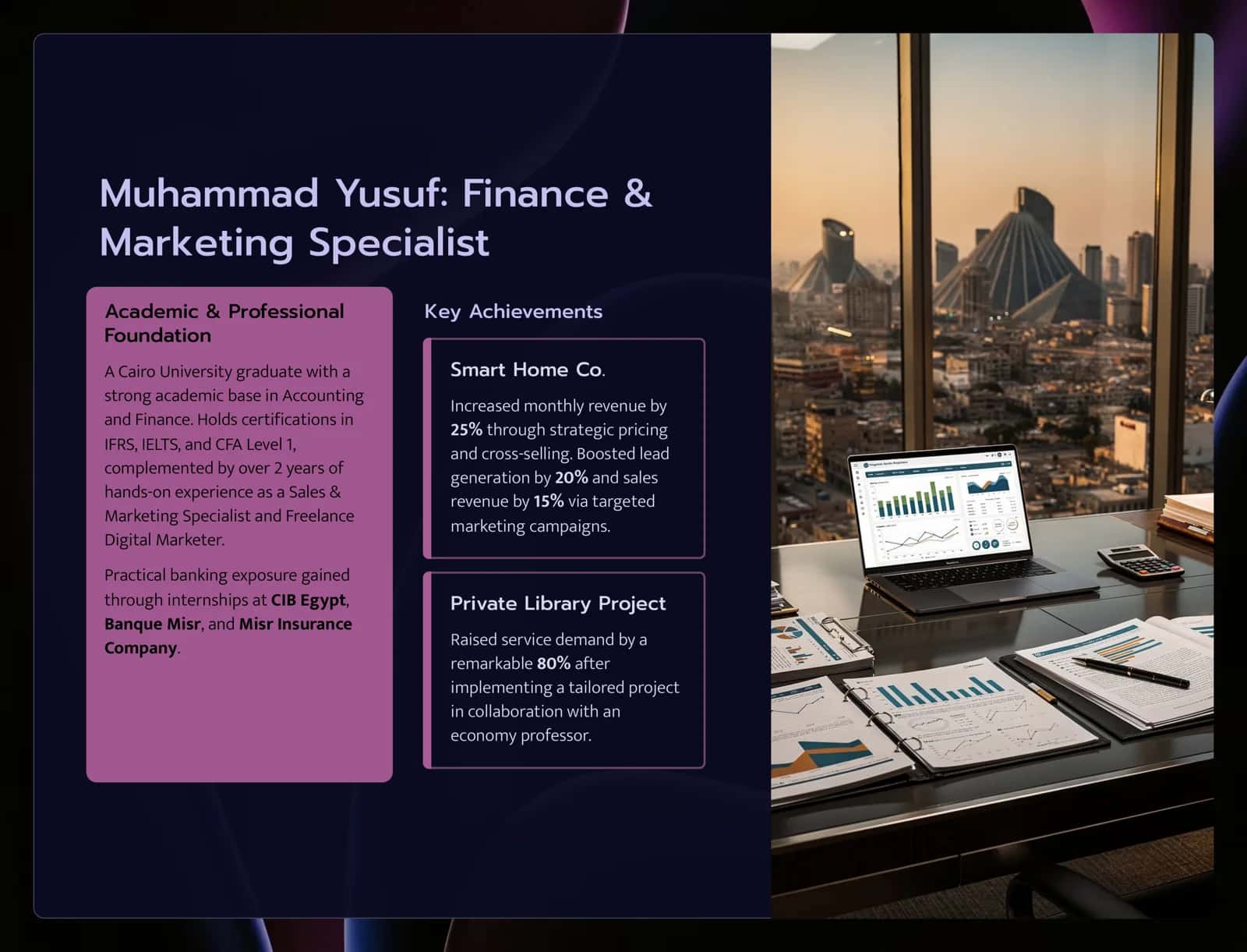 Muhammad Yusuf: Finance & Marketing Specialist 2