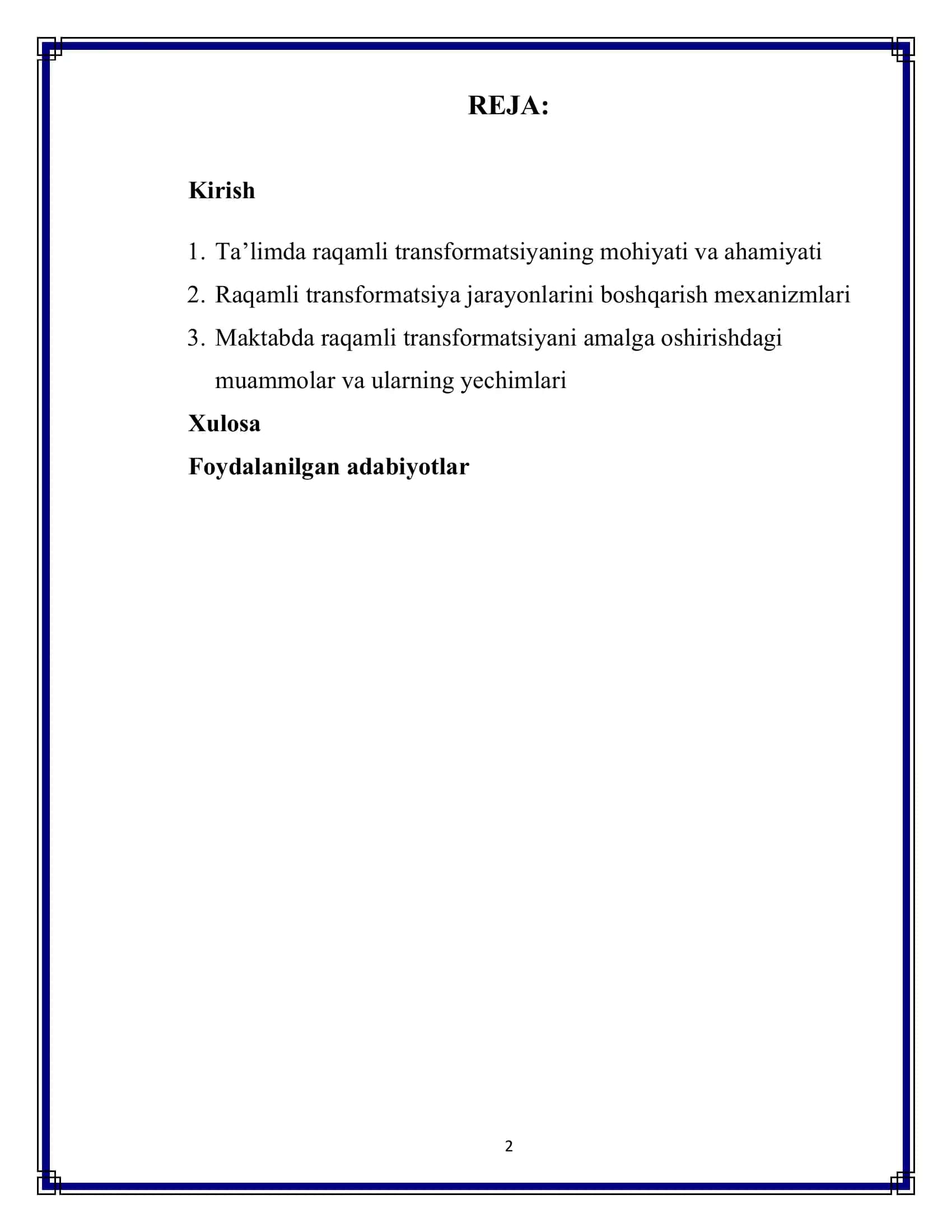 MAKTABDA RAQAMLI TRANSFORMATSIYA JARAYONLARINI BOSHQARISH 2