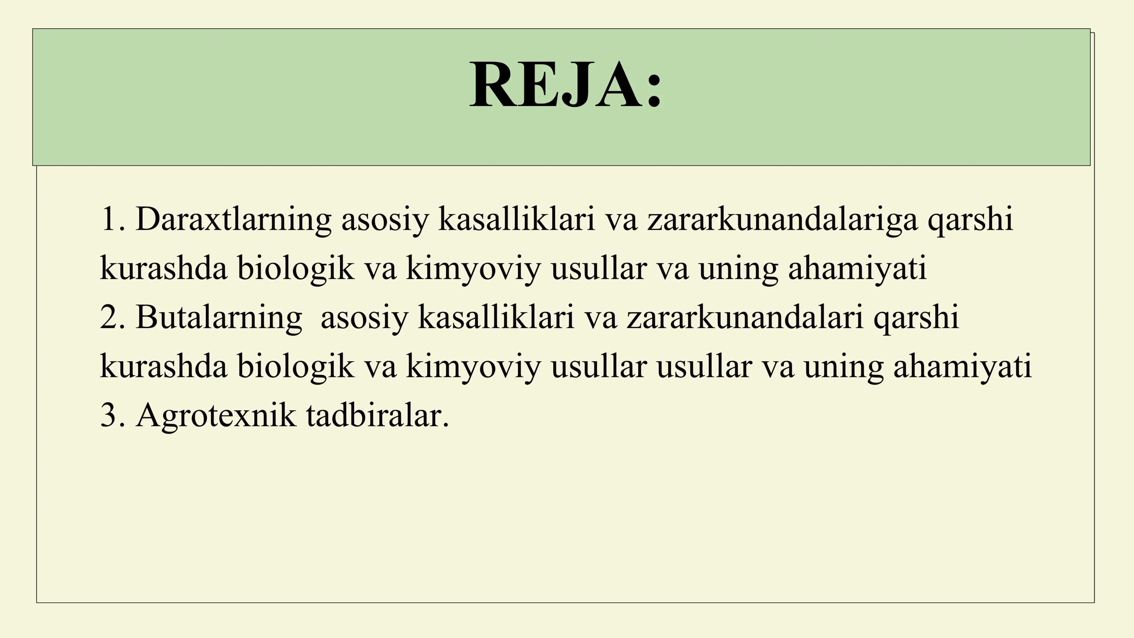 Daraxt va butalarning kasalliklari hamda zararkunandalariga qarshi kurashish tadbirlarini amalga osh 2