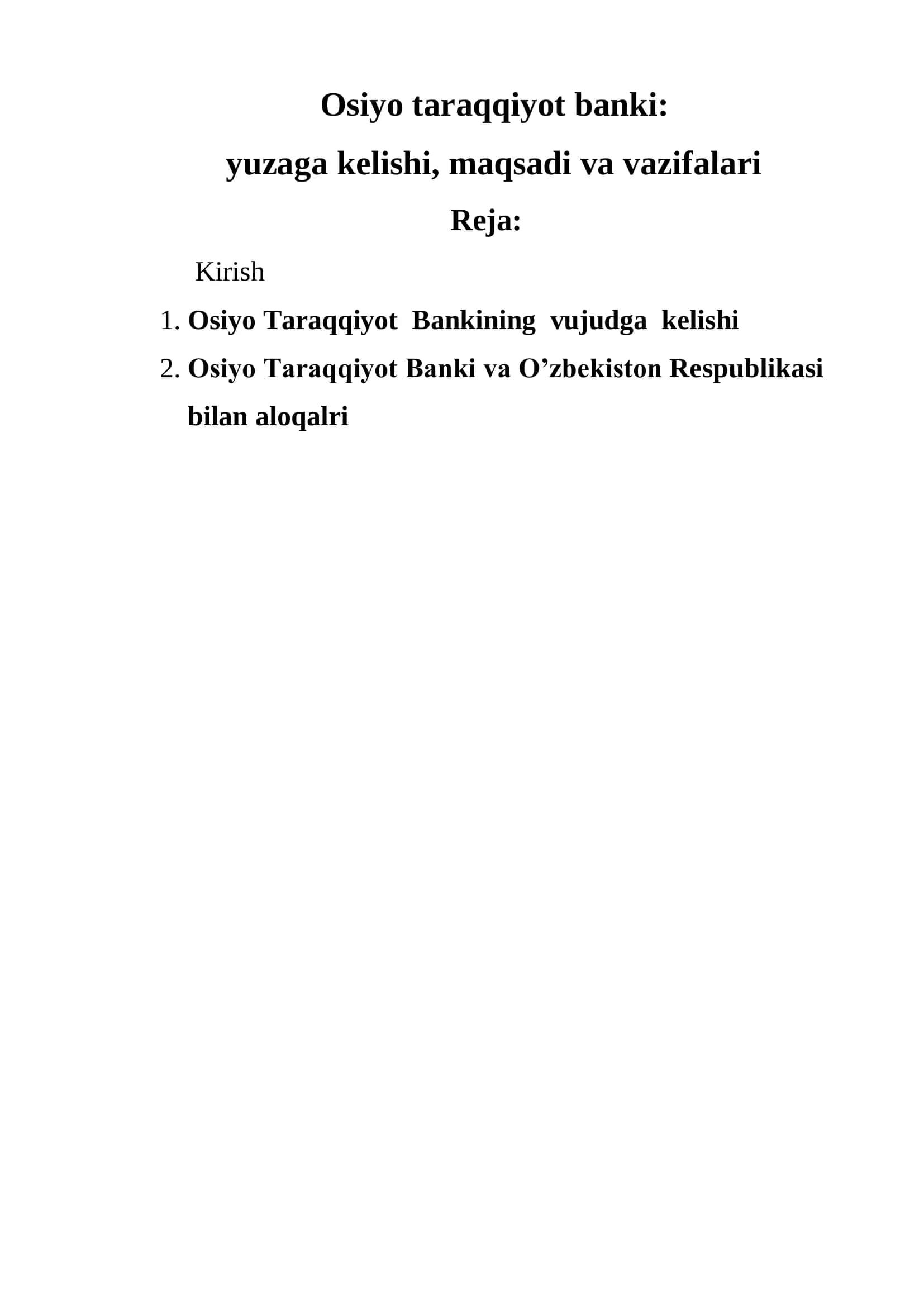 Osiyo taraqqiyot banki 2