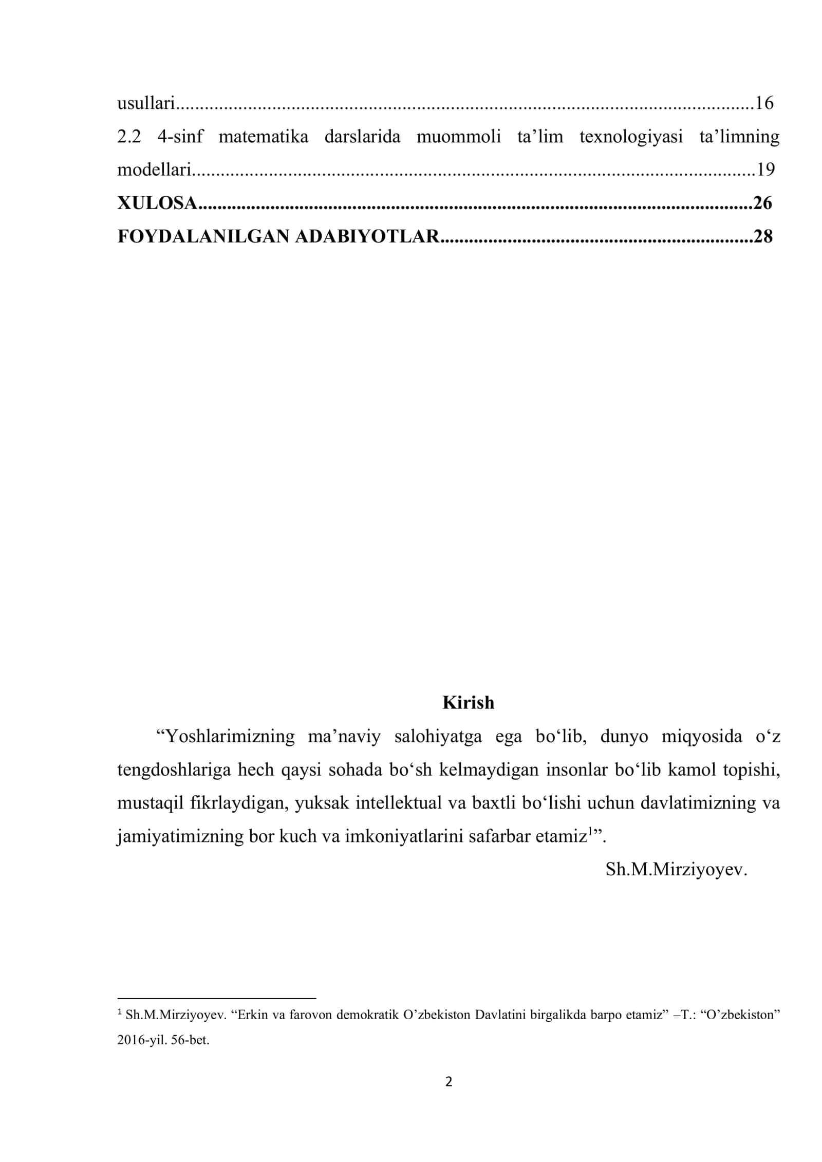 4-sinf matematika darslarida muommoli ta’lim texnologiyasidan foydalanish metodikasi 2