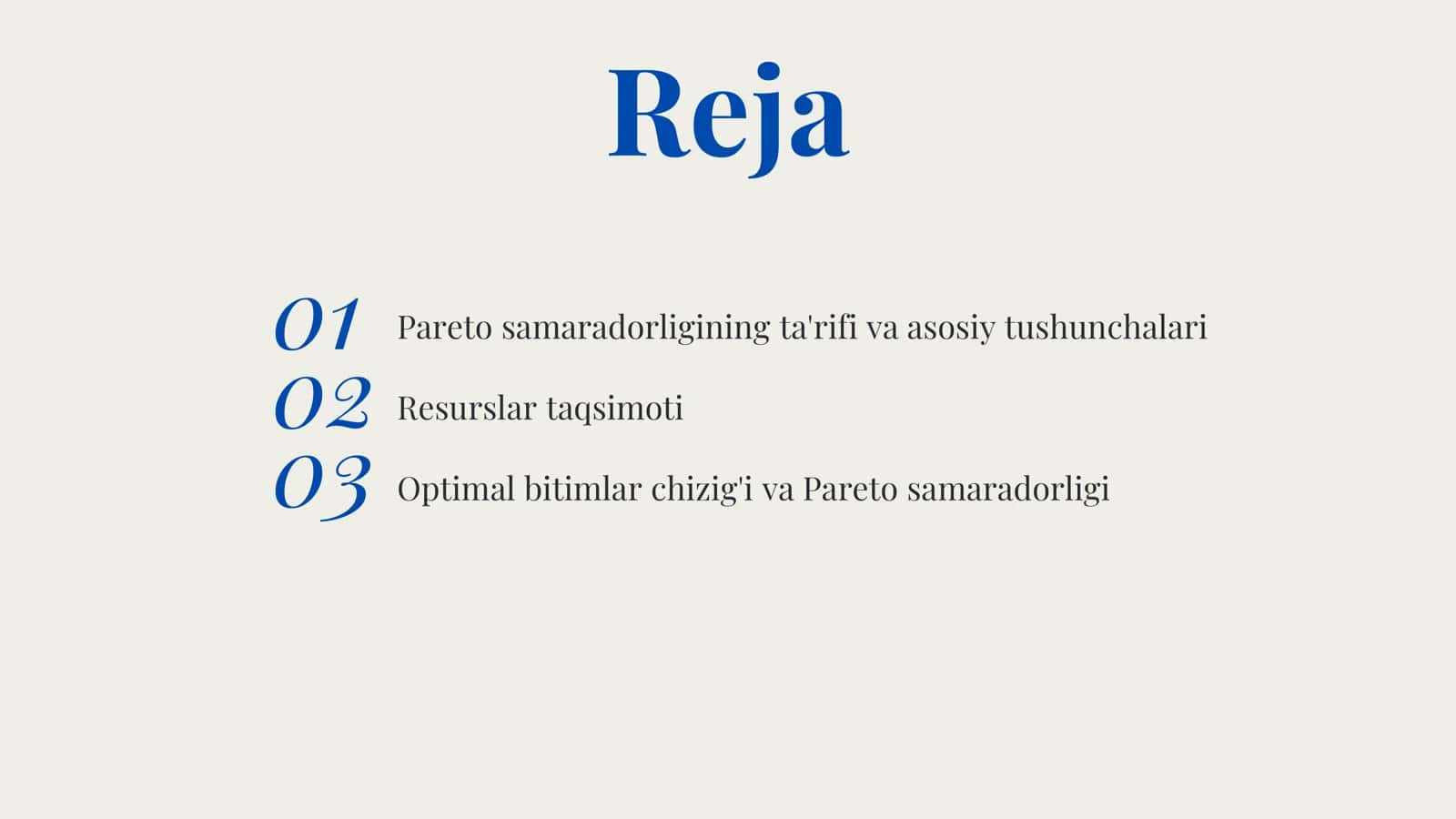 Pareto samaradorligi 2