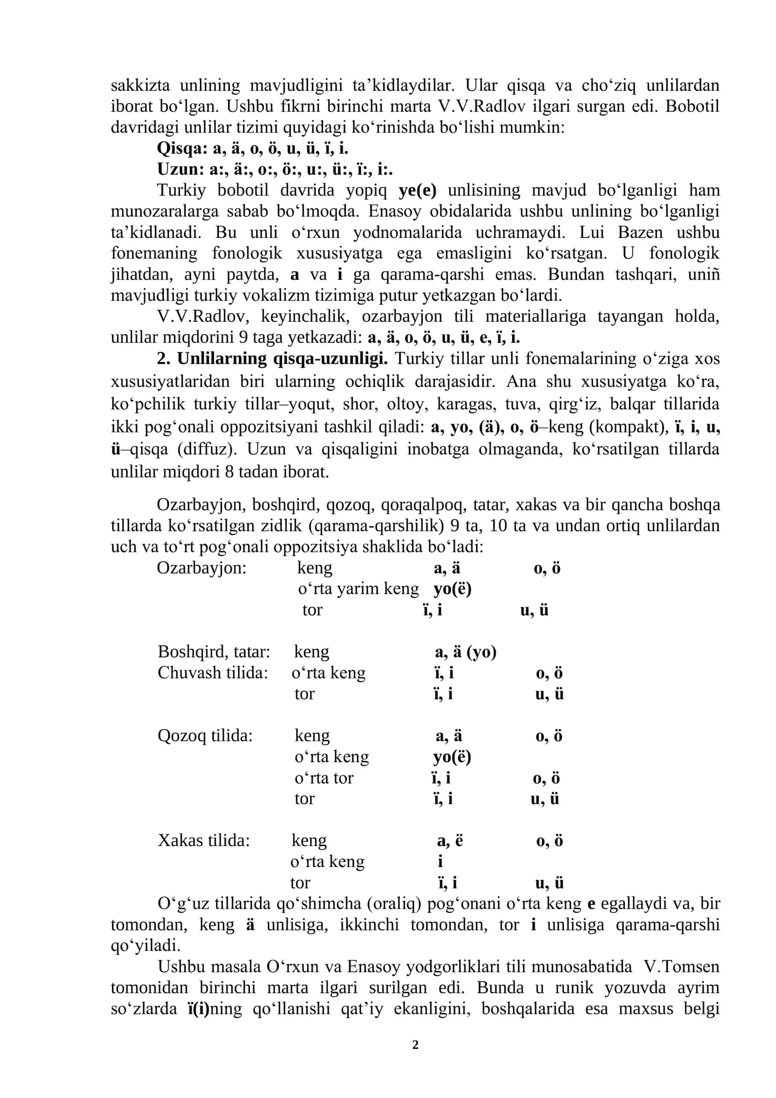 TURKIY TILLARNING QIYOSIY-TARIXIY GRAMMATIKASI 2