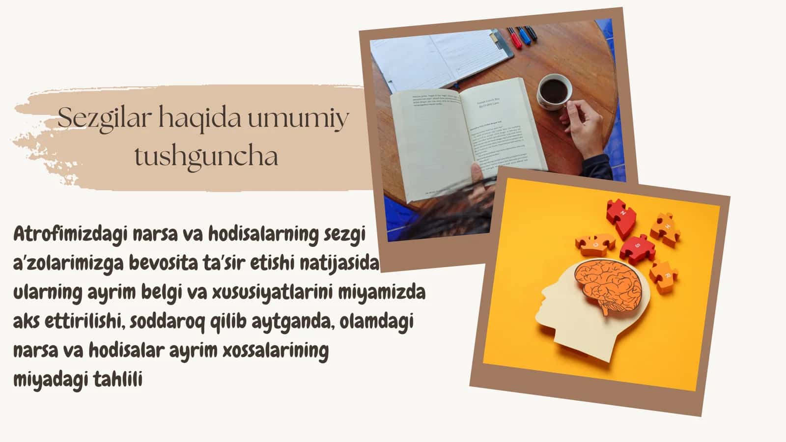 Sezgi va idrokning psixologik mohiyati, fiziologiyasi 2
