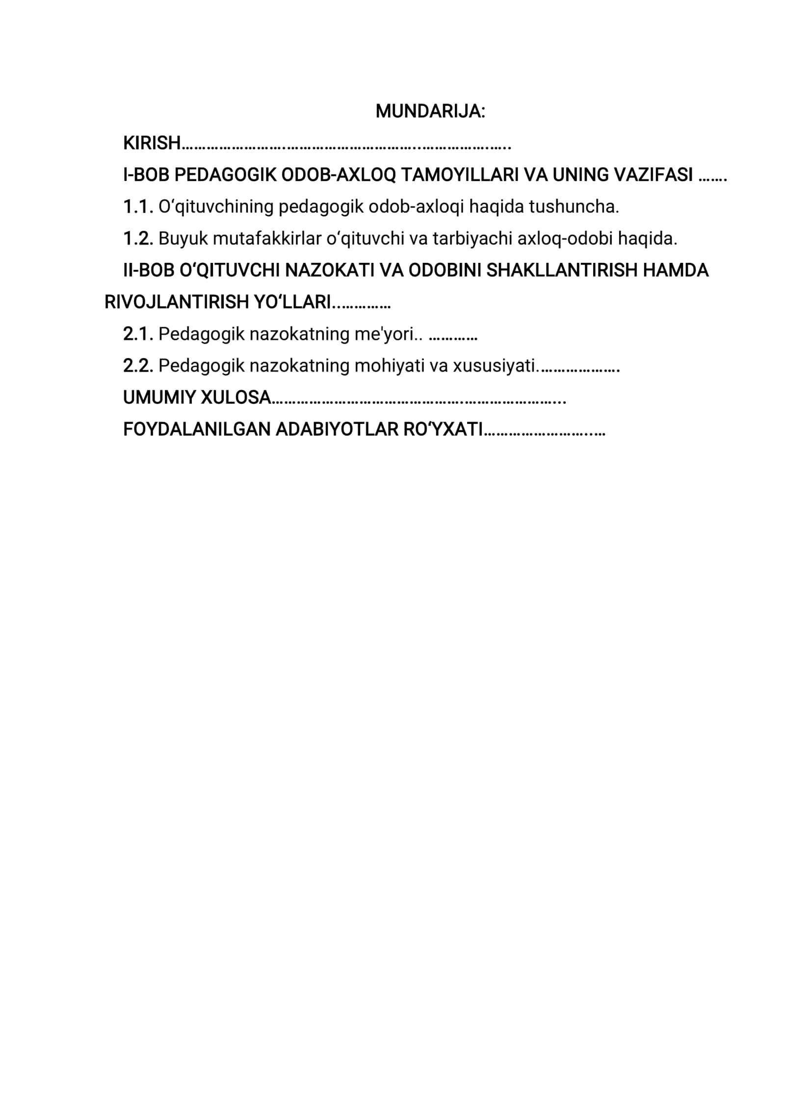 Pedagogik odob va pedagogik nazokatni o‘qituvchi faoliyatidagi o‘rni 2