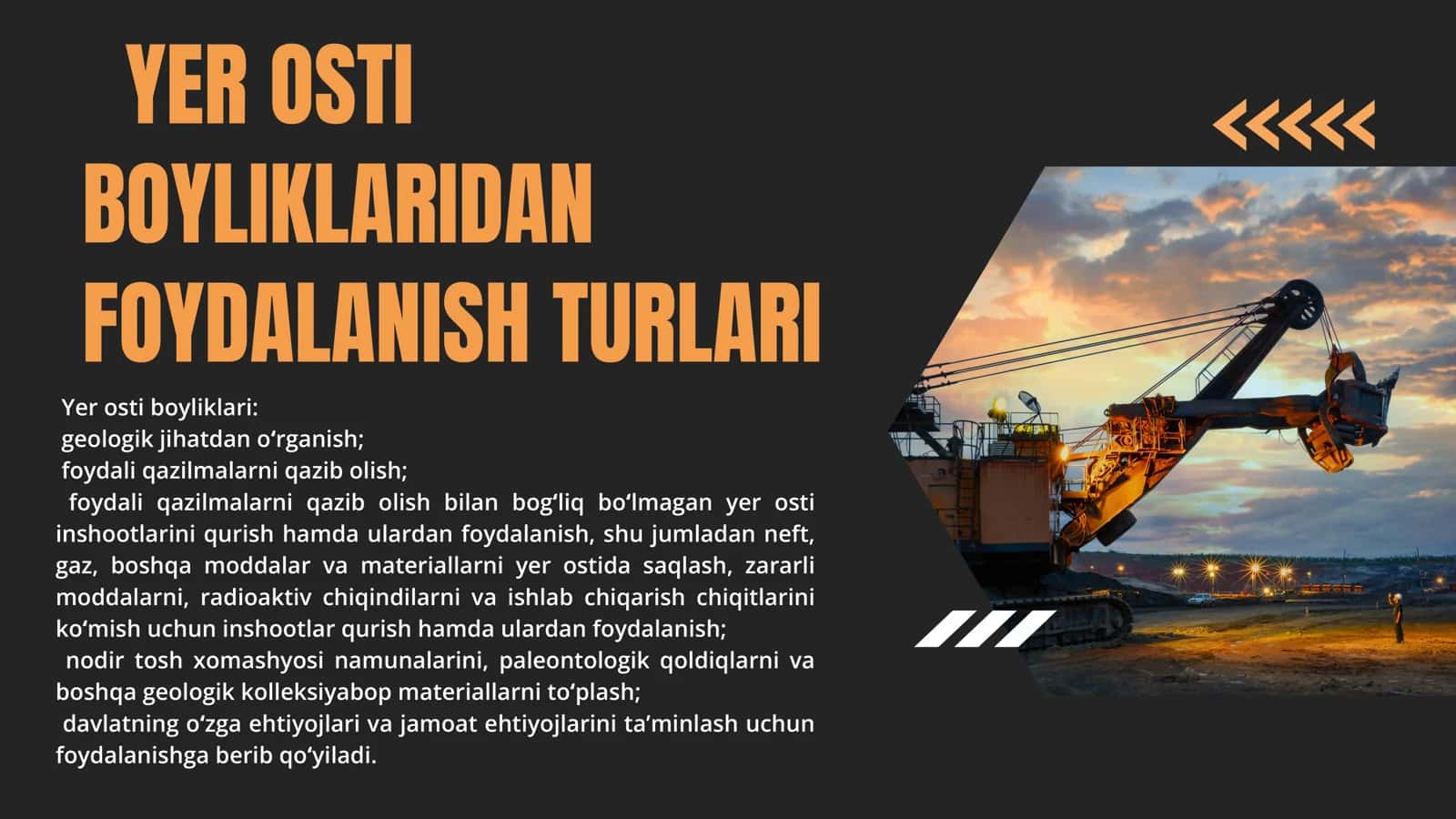 Yer osti boyliklarini muhofaza qilish 2