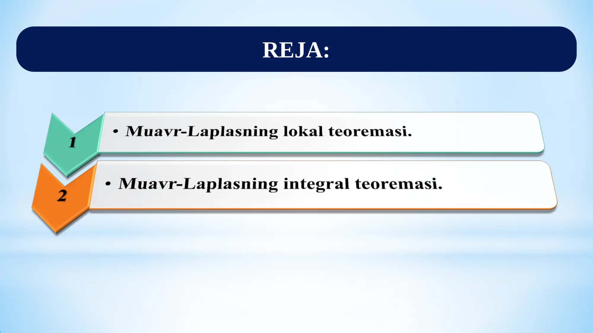 Limit teoremalar 2