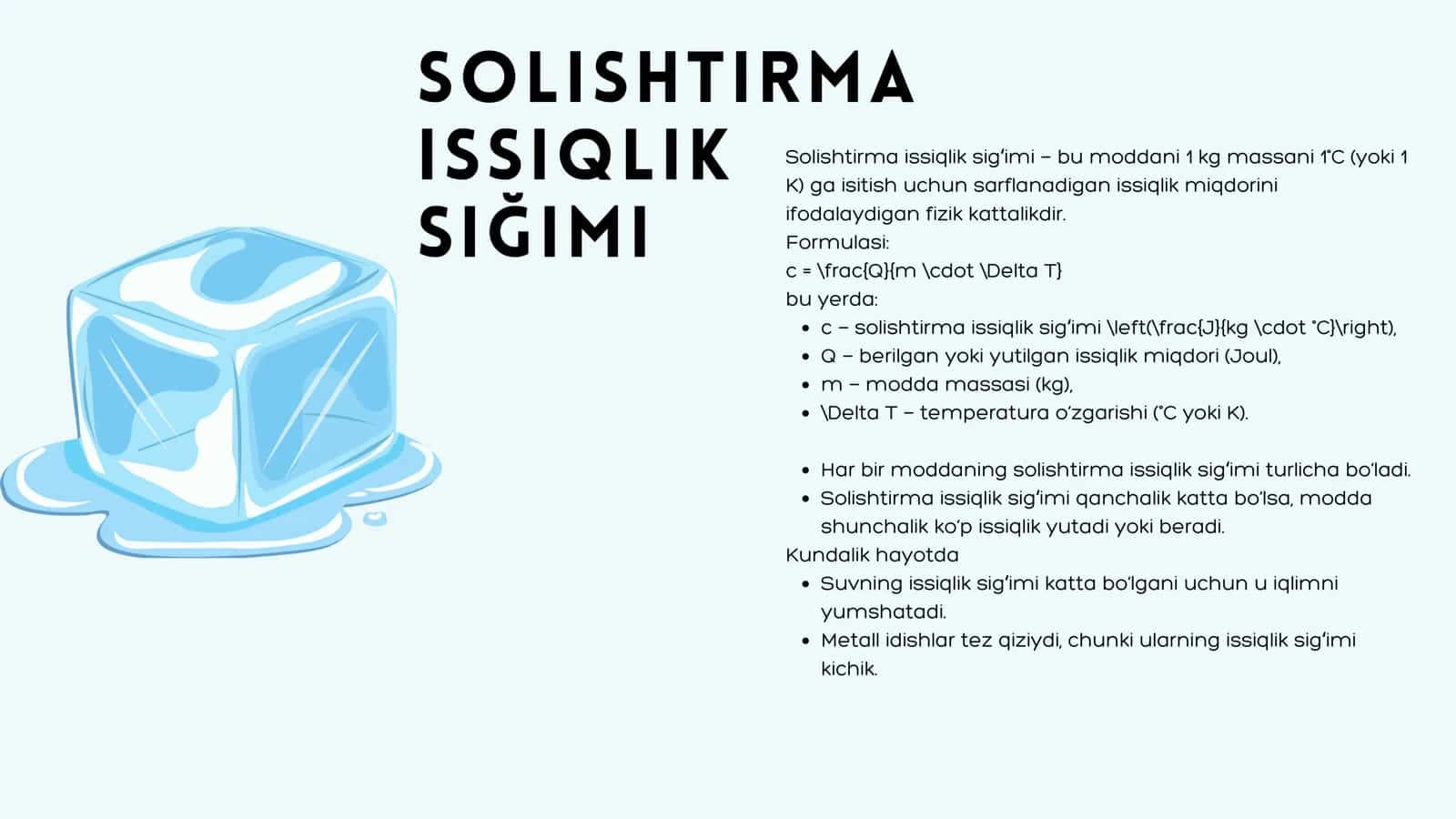 Kimyoviy termodinamika asoslari issiqlik effekti elektrkimyo elektr o’tkazuvchanlik 2