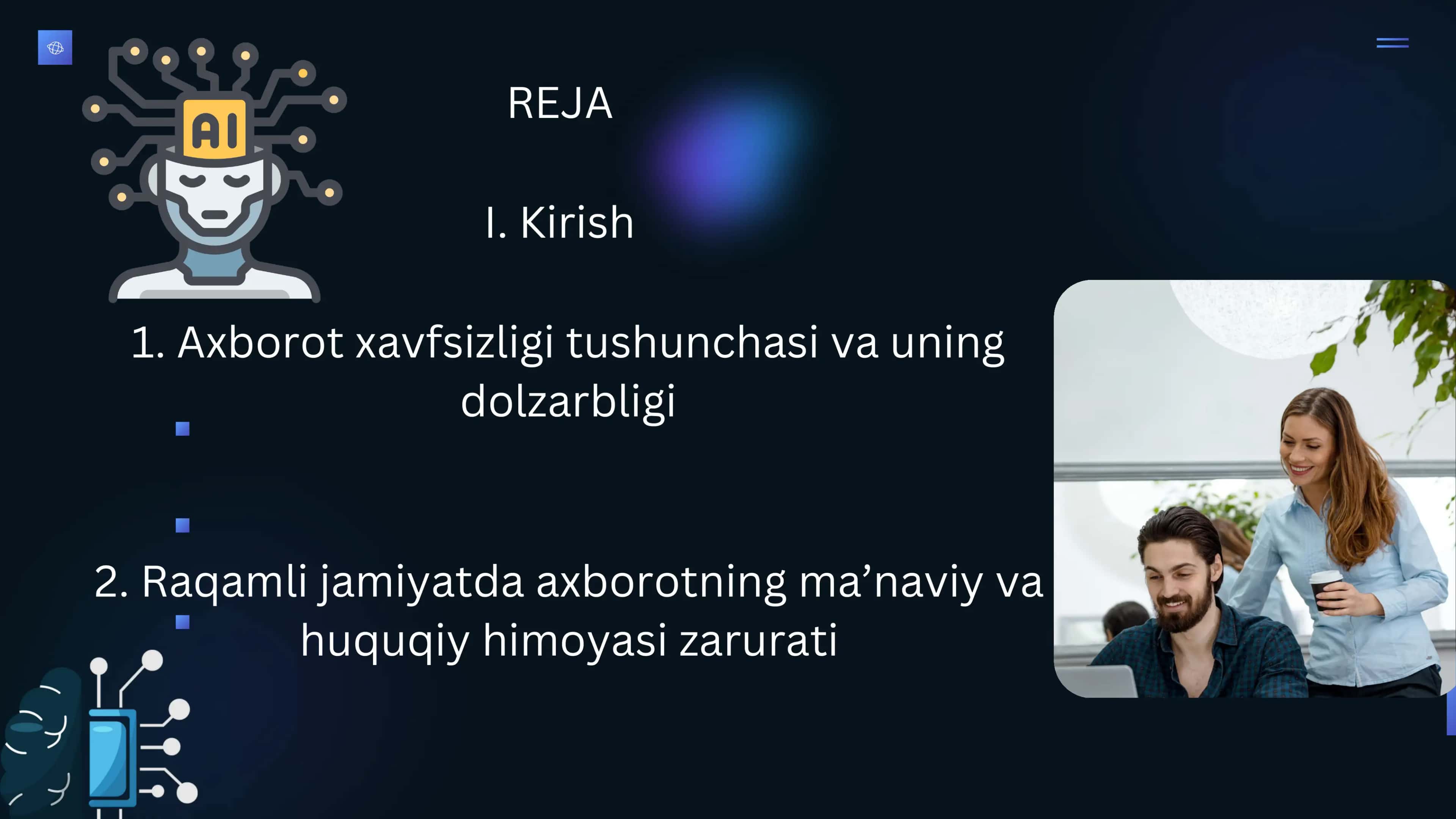 O‘ZBEKISTONDA AXBOROT XAVFSIZLIGINING MANAVIY VA HUQUQIY ASOSLARI 2