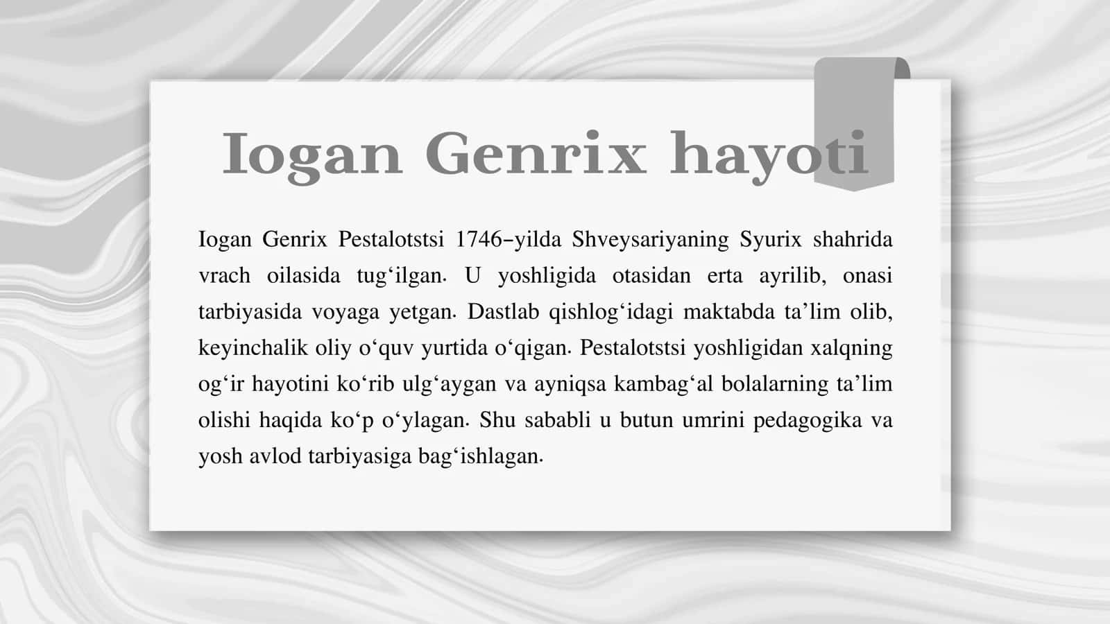 Iogan Genrixning Pedagogik g’oyalari 2