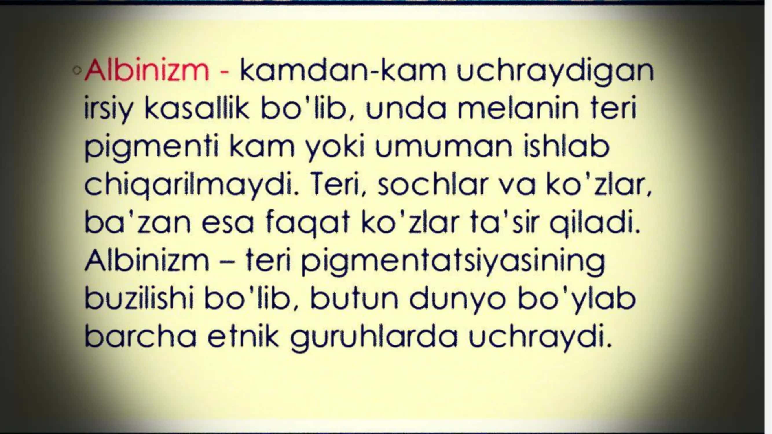 Albinizm 2