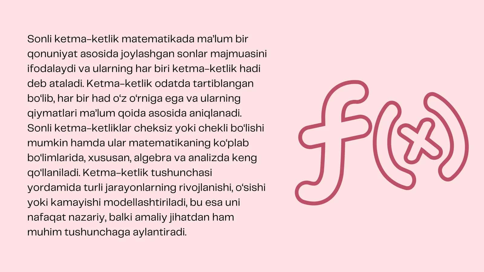 Sonli ketma-ketlik uning berish usullari 2