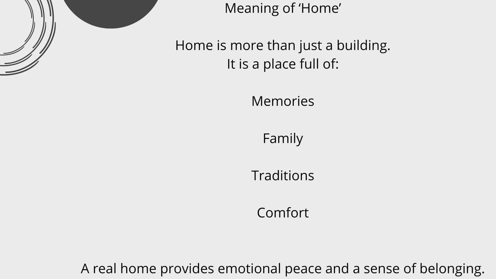 Why People Prefer Their Own Home 2