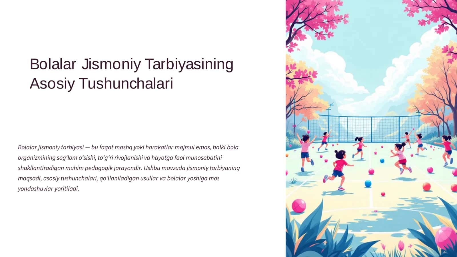 Bolalar jismoniy tarbiyasi 2