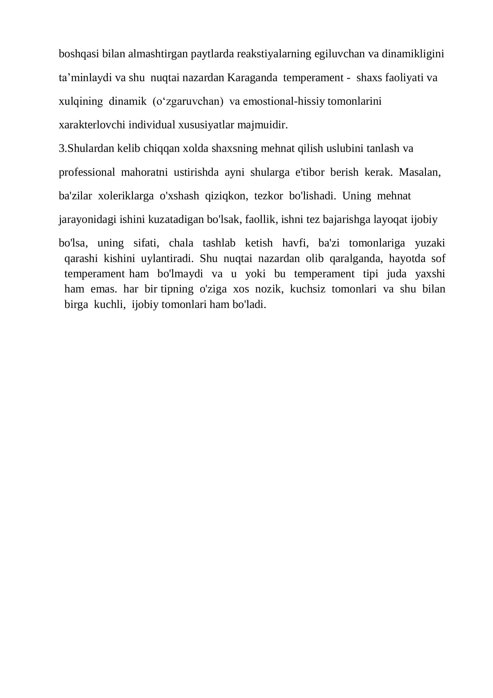 Xarakter, temperament va qobiliyatlarni bilishning ahamiyati. 2